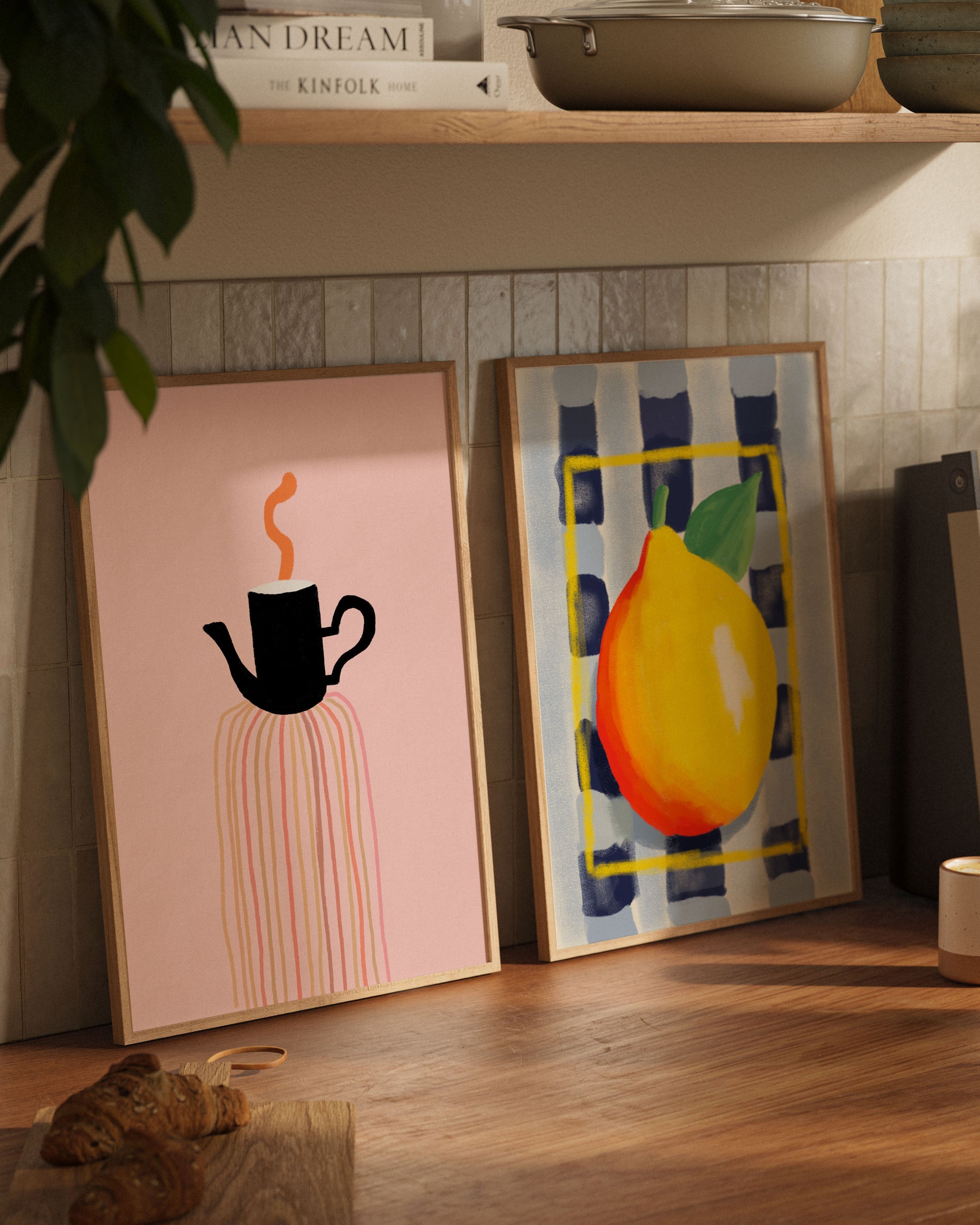 Tea Time Poster – FineArt Wandbild, moderne Kunst & Fine Art Print von Spawnd, handgefertigt & Made in Germany