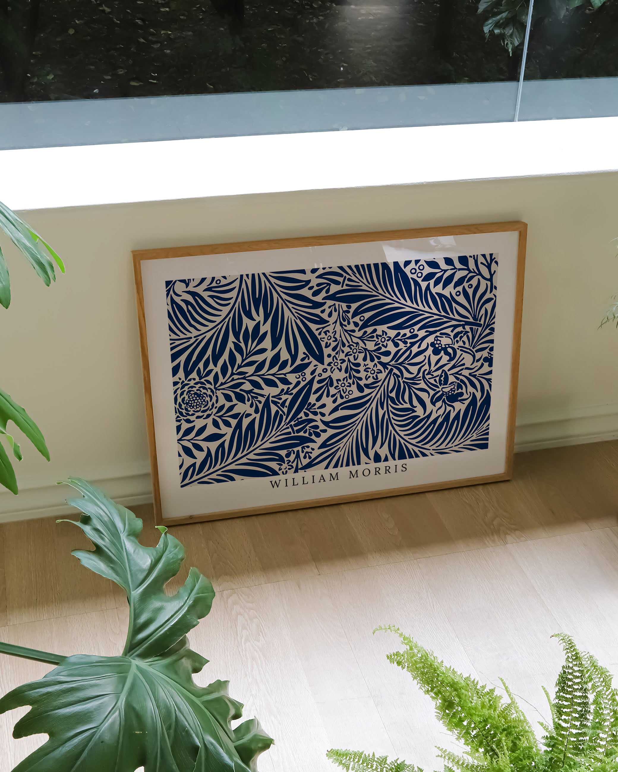 Indigo Garden Poster – FineArt Wandbild, moderne Kunst & Fine Art Print von Spawnd, handgefertigt & Made in Germany