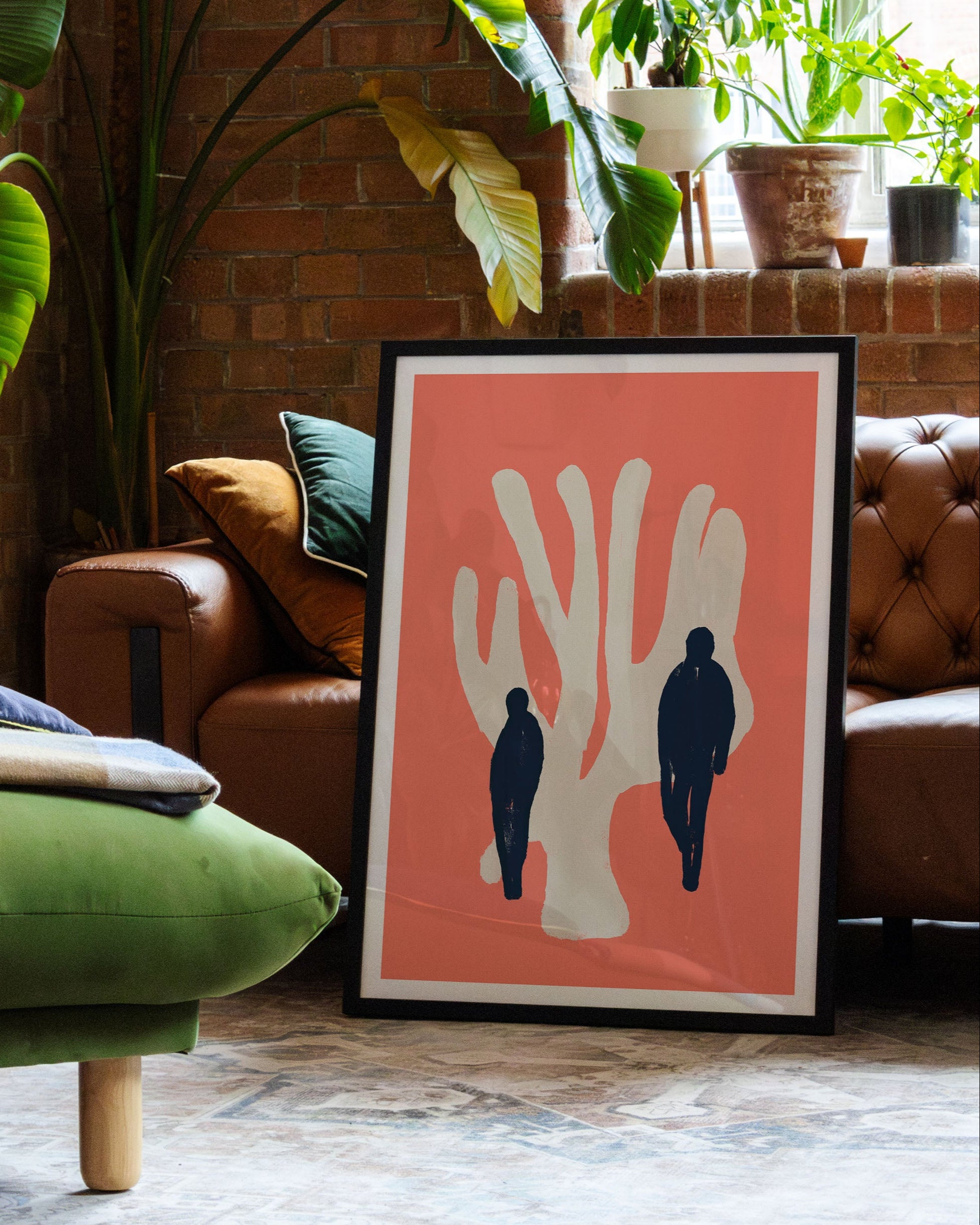 Rooted Together Poster – FineArt Wandbild, moderne Kunst & Fine Art Print von Spawnd, handgefertigt & Made in Germany