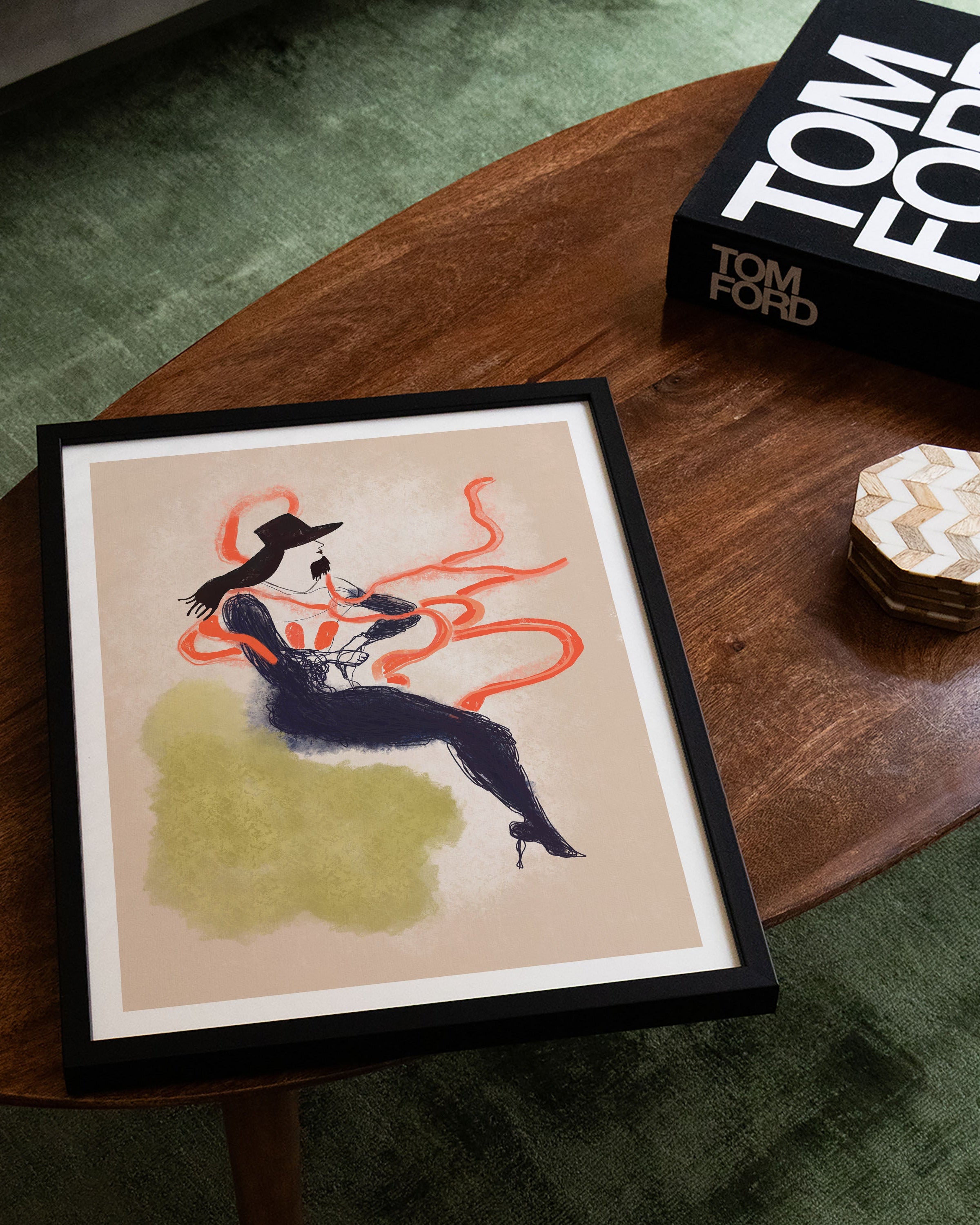 High Heels Poster – FineArt Wandbild, moderne Kunst & Fine Art Print von Spawnd, handgefertigt & Made in Germany