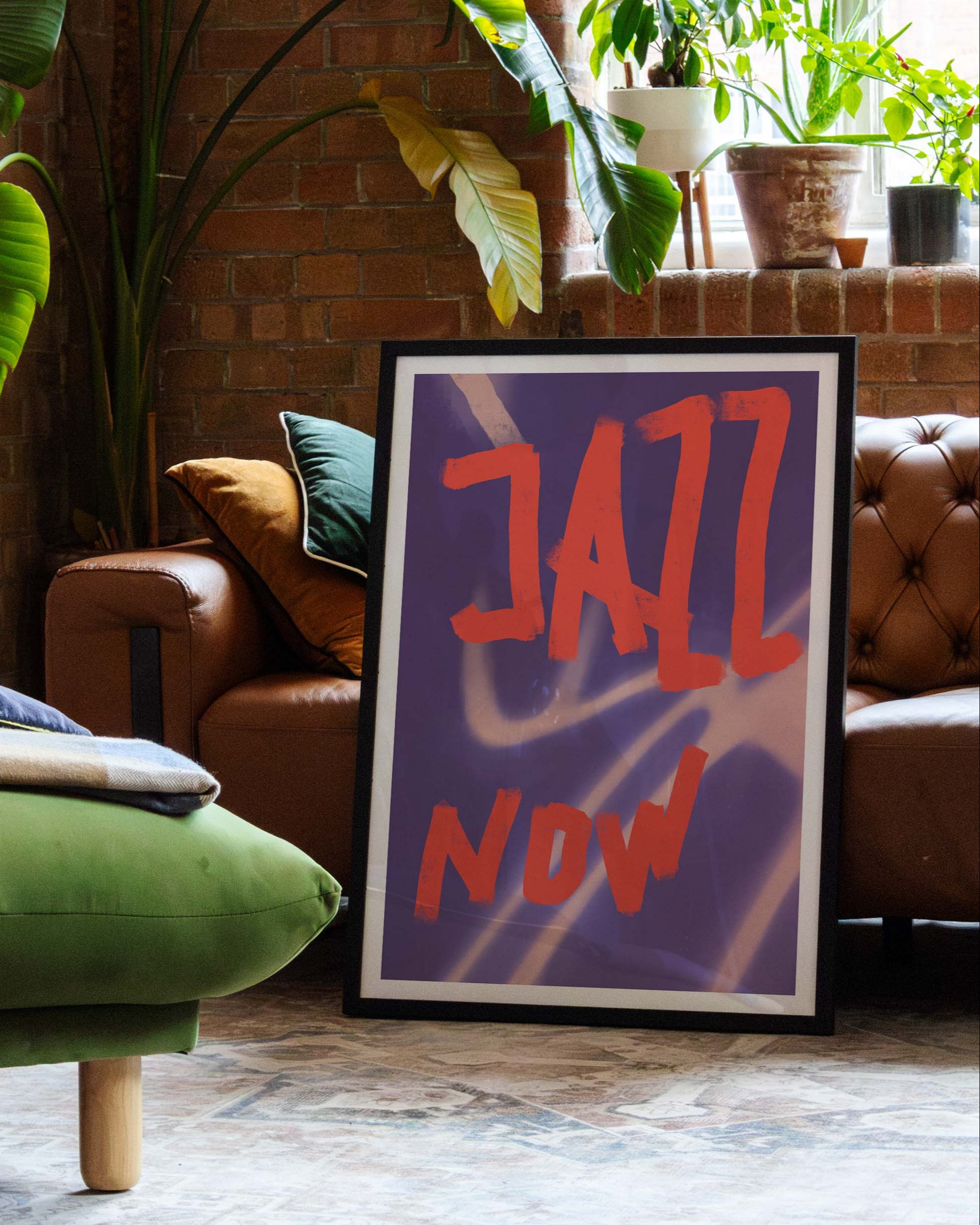 Jazz Now Poster im Wohnzimmer – Fine Art Print – Spawnd