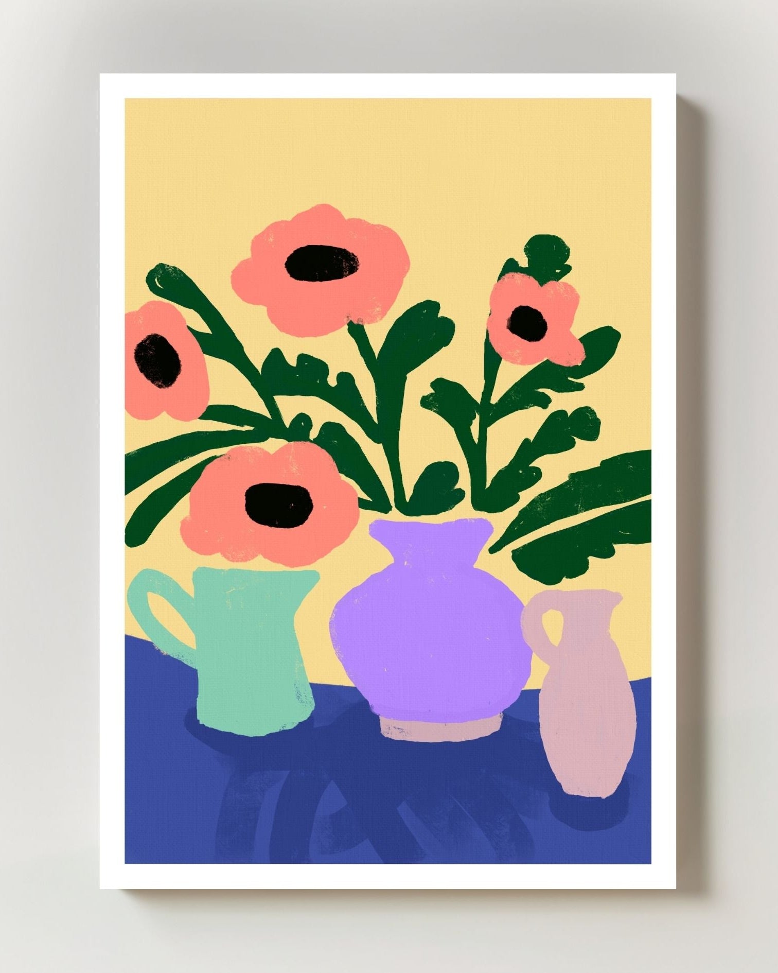 Joy in a Vase Poster – FineArt Wandbild, moderne Kunst & Fine Art Print von Spawnd, handgefertigt & Made in Germany