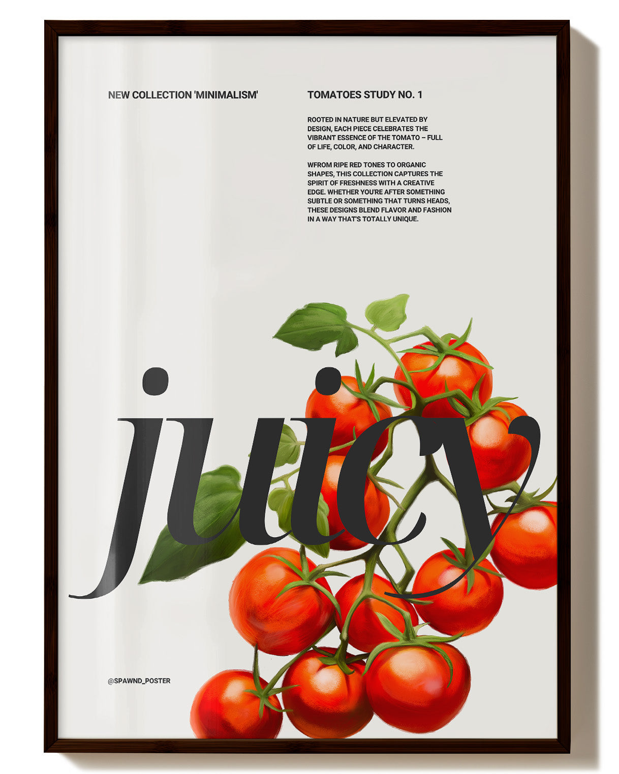 Juicy Poster – FineArt Wandbild, moderne Kunst & Fine Art Print von Spawnd, handgefertigt & Made in Germany