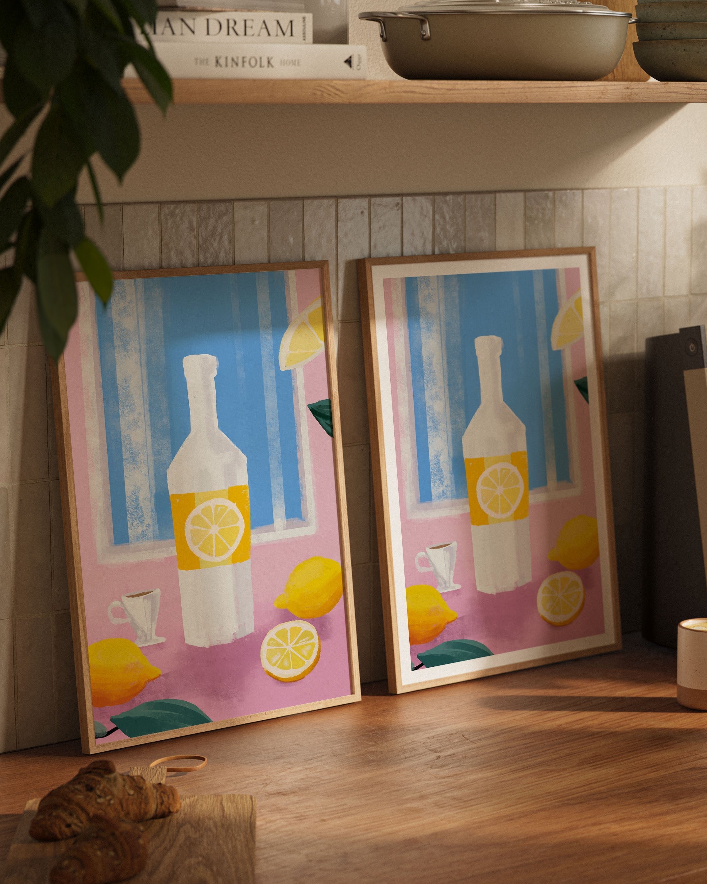 Limoncello Poster – FineArt Wandbild, moderne Kunst & Fine Art Print von Spawnd, handgefertigt & Made in Germany