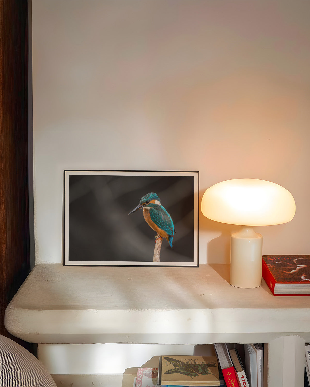 Kingfisher Poster – FineArt Wandbild, moderne Kunst & Fine Art Print von Spawnd, handgefertigt & Made in Germany