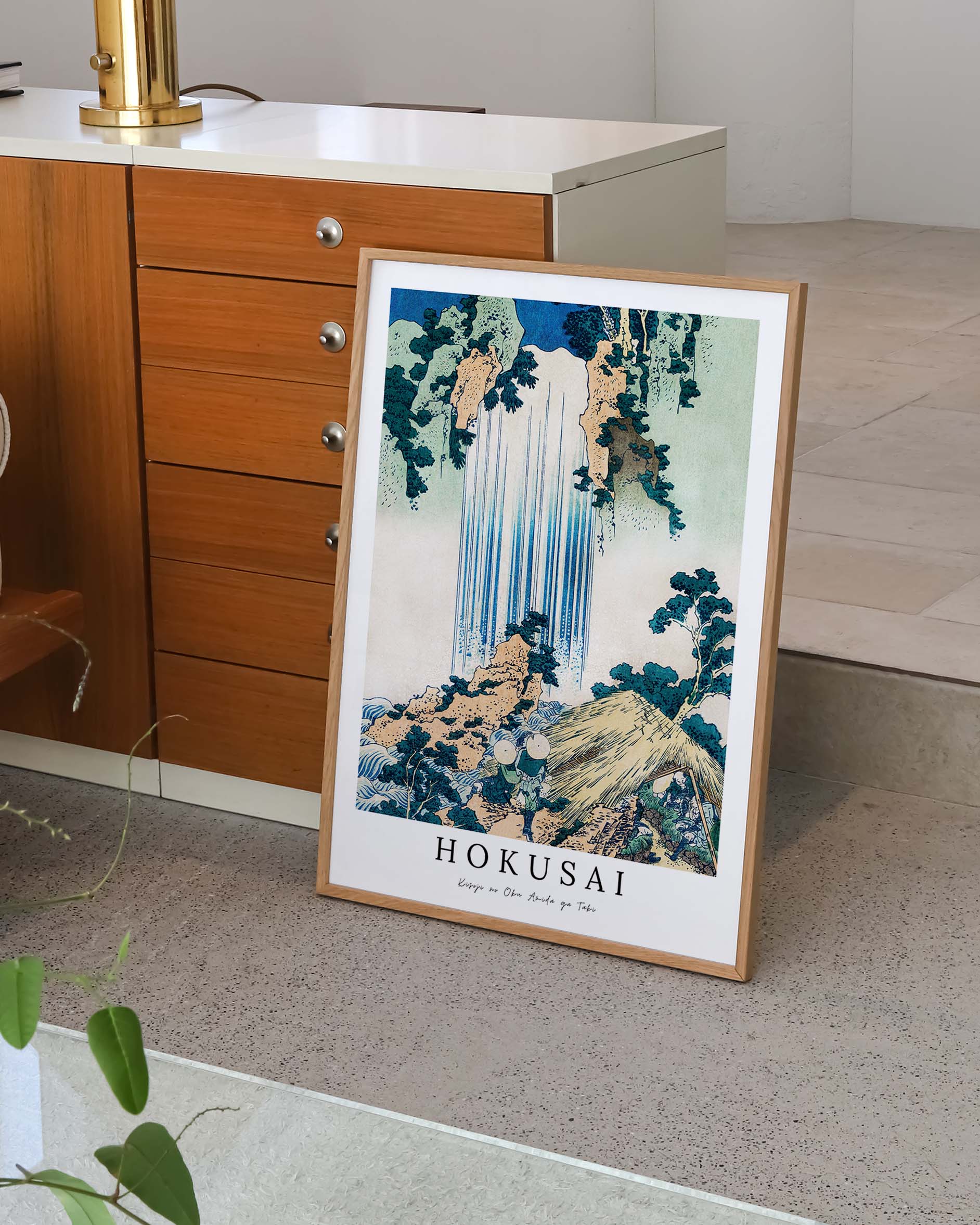 Kisoji no Oku Amida ga Taki Poster – FineArt Wandbild, moderne Kunst & Fine Art Print von Spawnd, handgefertigt & Made in Germany