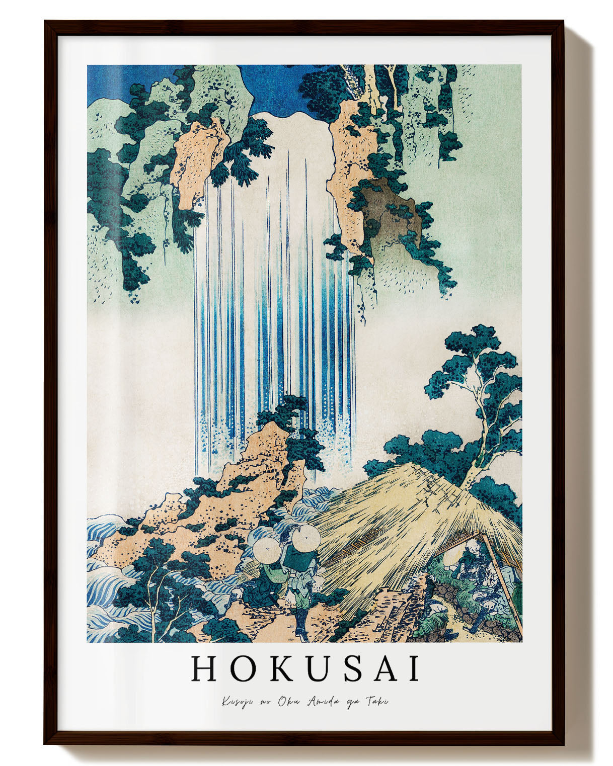 Kisoji no Oku Amida ga Taki Poster – FineArt Wandbild, moderne Kunst & Fine Art Print von Spawnd, handgefertigt & Made in Germany