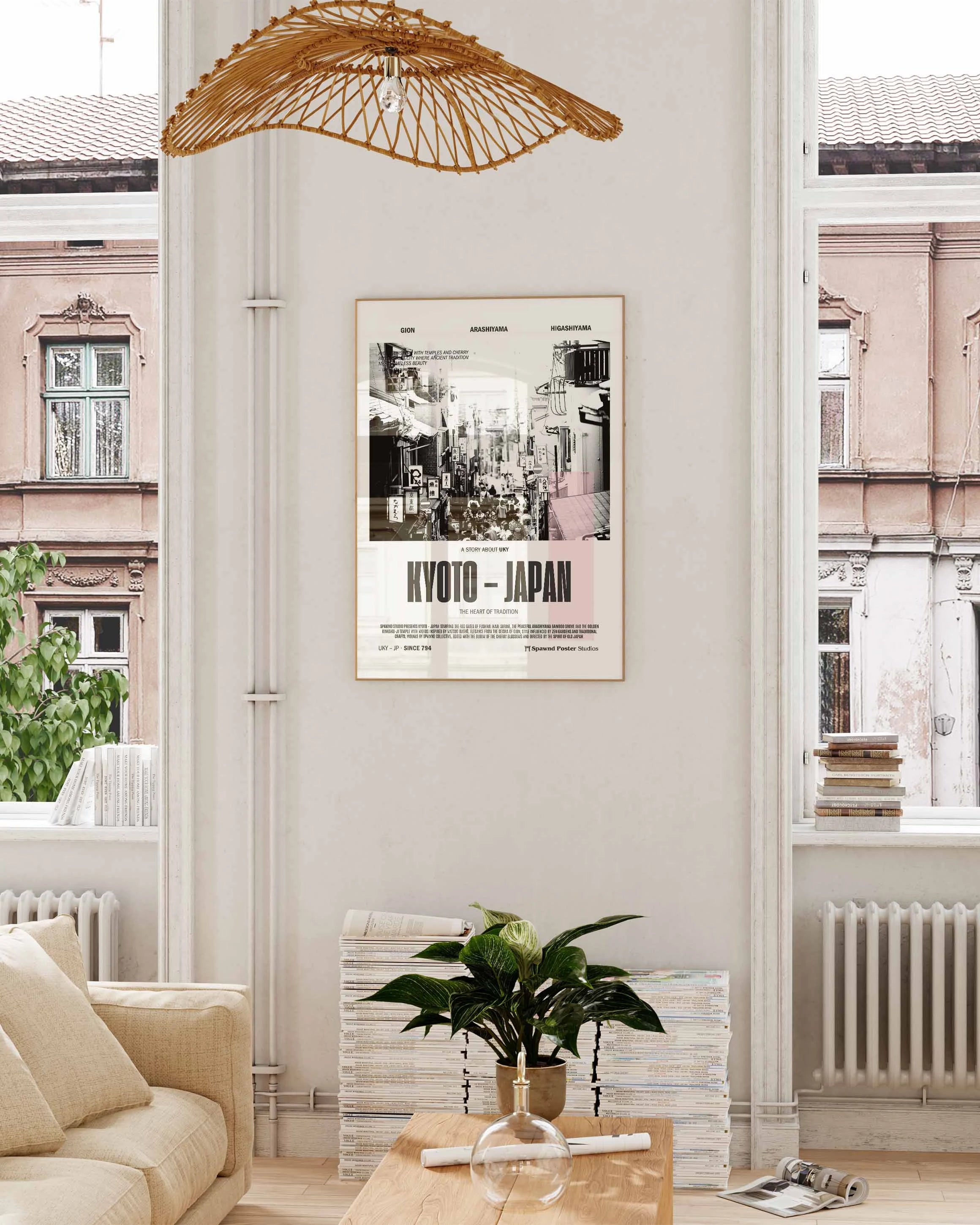 Koyoto Poster – FineArt Wandbild, moderne Kunst & Fine Art Print von Spawnd, handgefertigt & Made in Germany