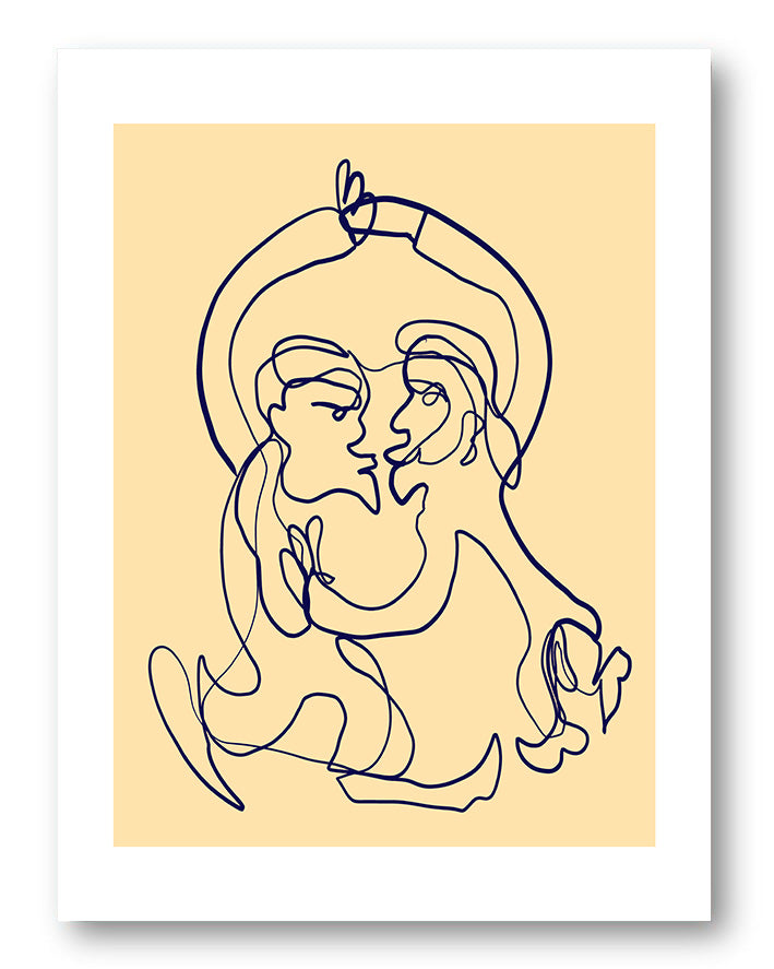 L' Amour Poster – FineArt Wandbild, moderne Kunst & Fine Art Print von Spawnd, handgefertigt & Made in Germany