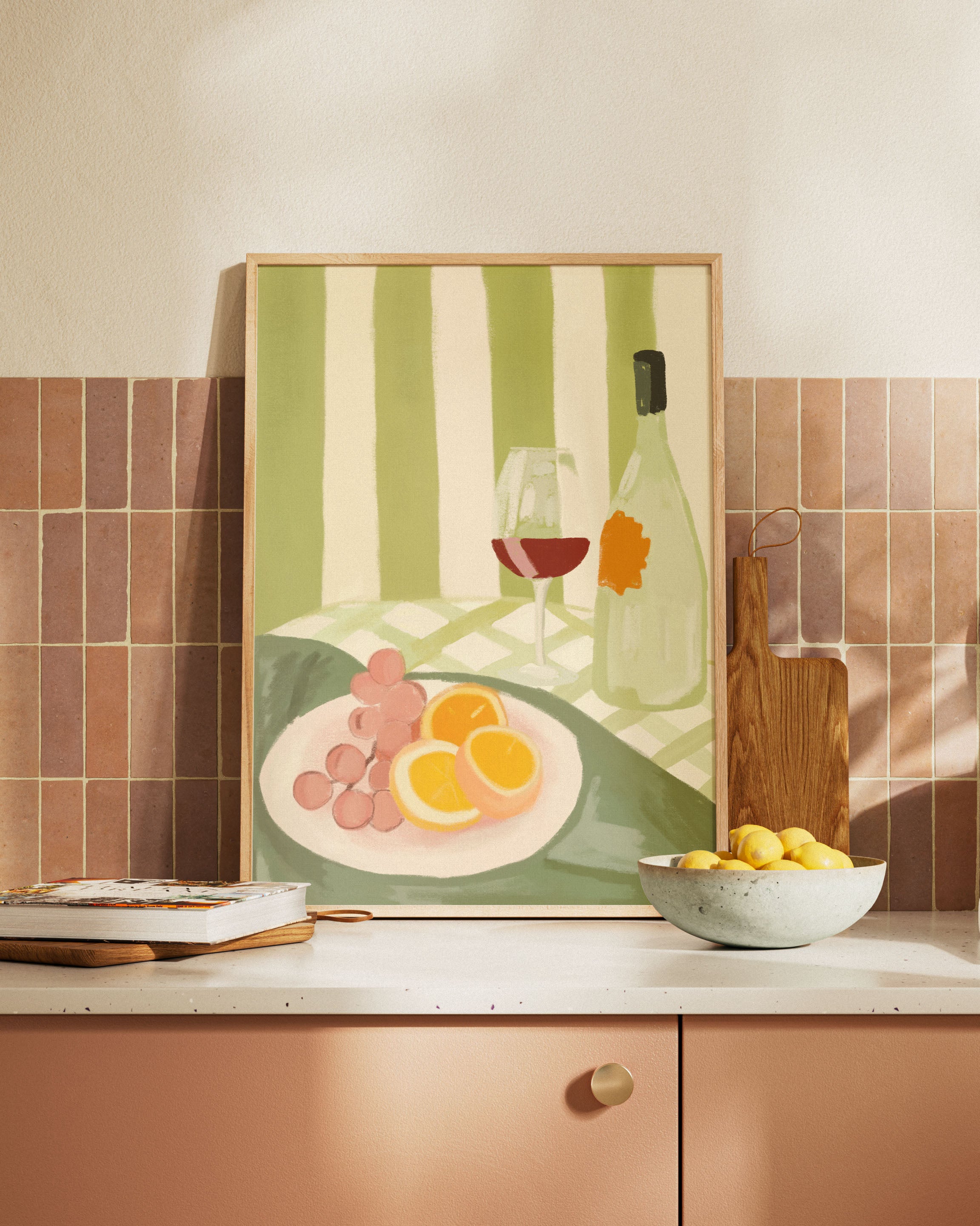 L'heure dorée Poster – FineArt Wandbild, moderne Kunst & Fine Art Print von Spawnd, handgefertigt & Made in Germany