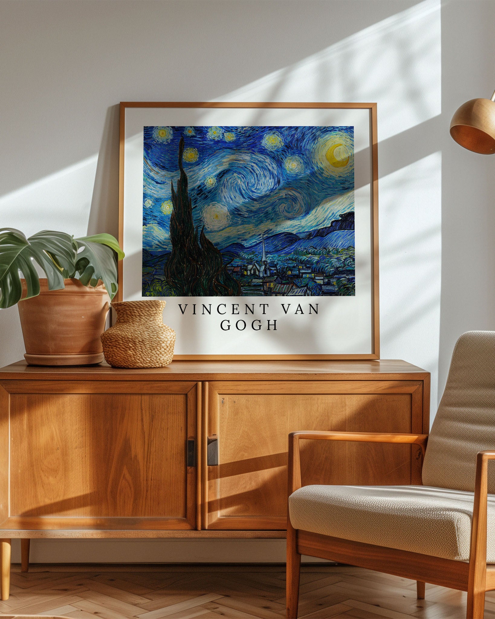 La Nuit étoilée Poster – FineArt Wandbild, moderne Kunst & Fine Art Print von Spawnd, handgefertigt & Made in Germany