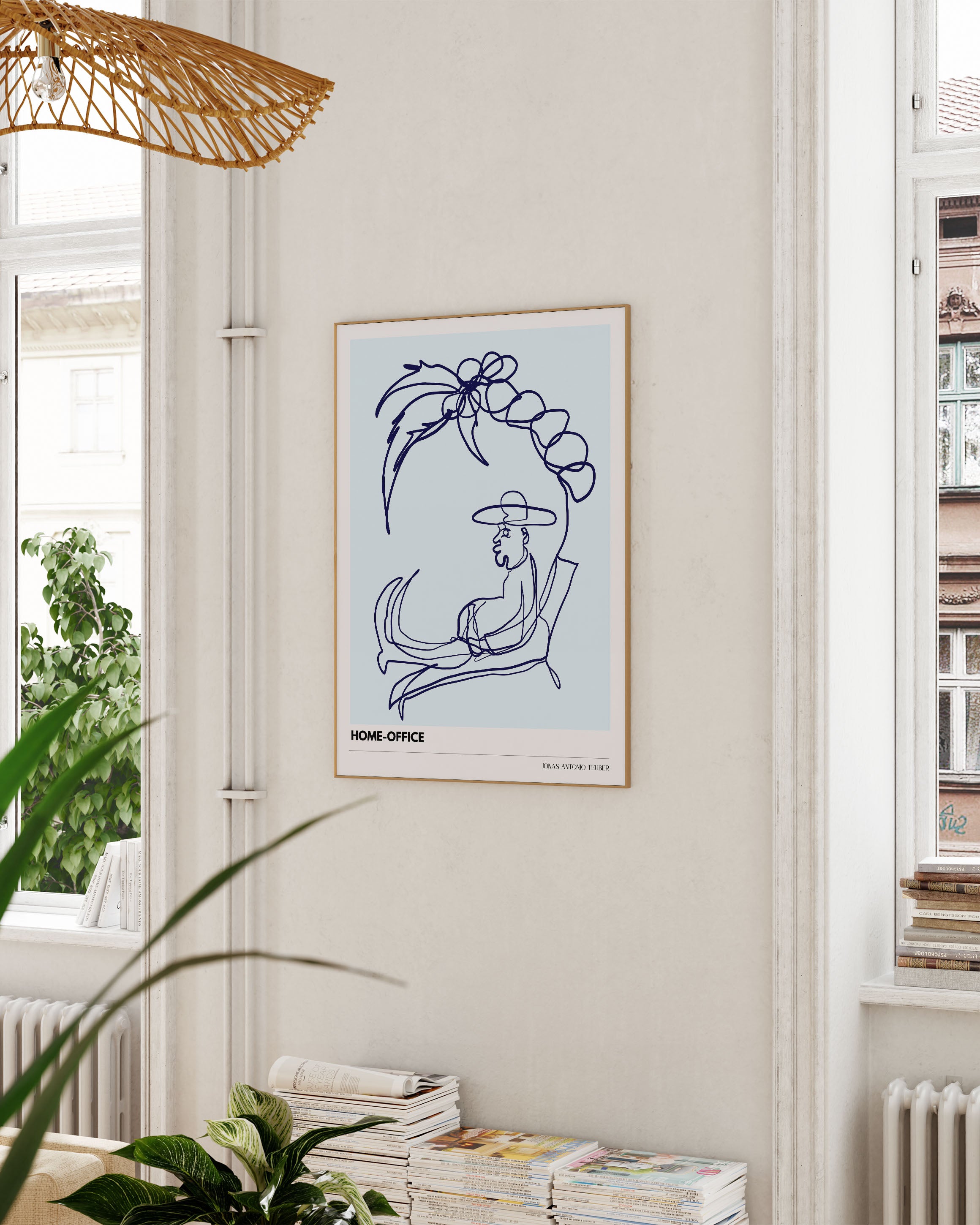 LB - Homeoffice Poster – FineArt Wandbild, moderne Kunst & Fine Art Print von Spawnd, handgefertigt & Made in Germany