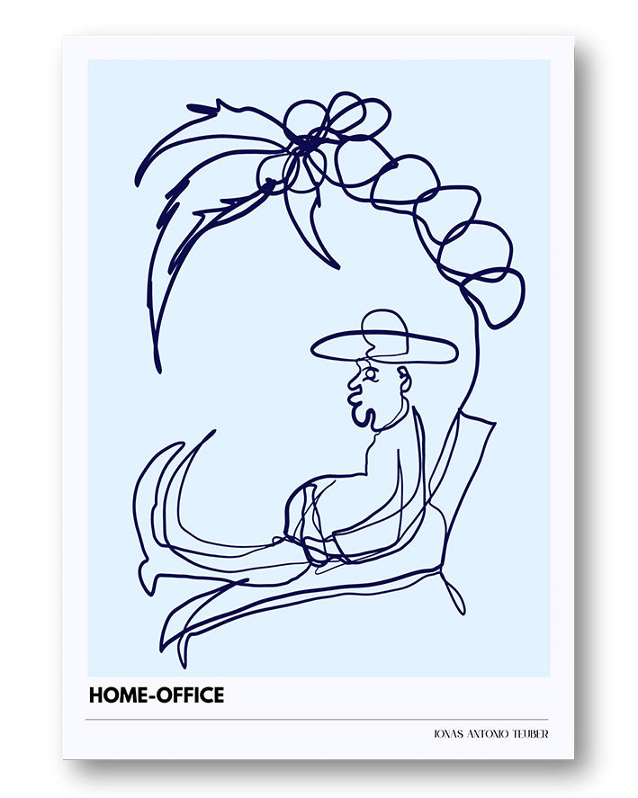 LB - Homeoffice Poster – FineArt Wandbild, moderne Kunst & Fine Art Print von Spawnd, handgefertigt & Made in Germany