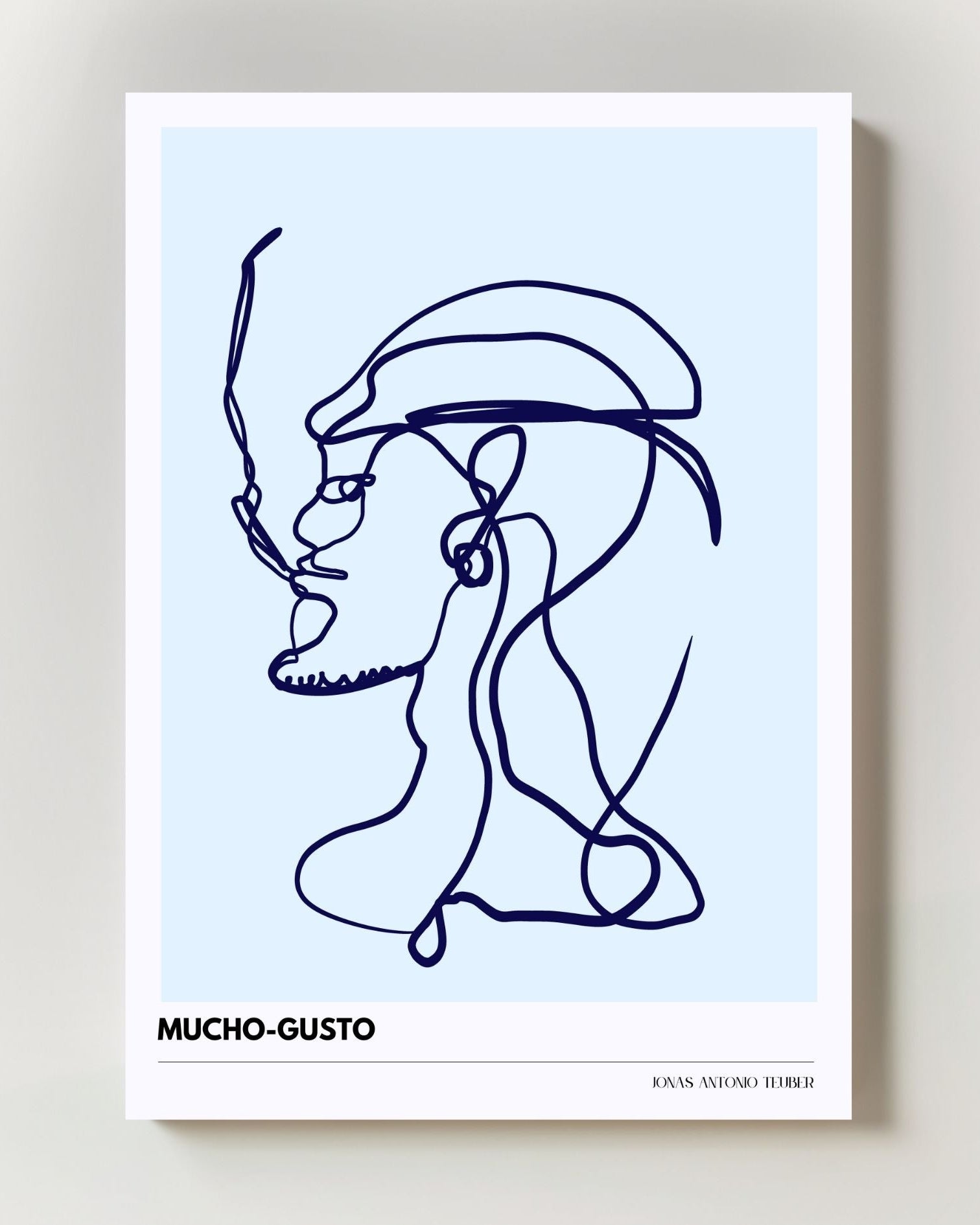 LB - Mucho Gusto Poster – FineArt Wandbild, moderne Kunst & Fine Art Print von Spawnd, handgefertigt & Made in Germany