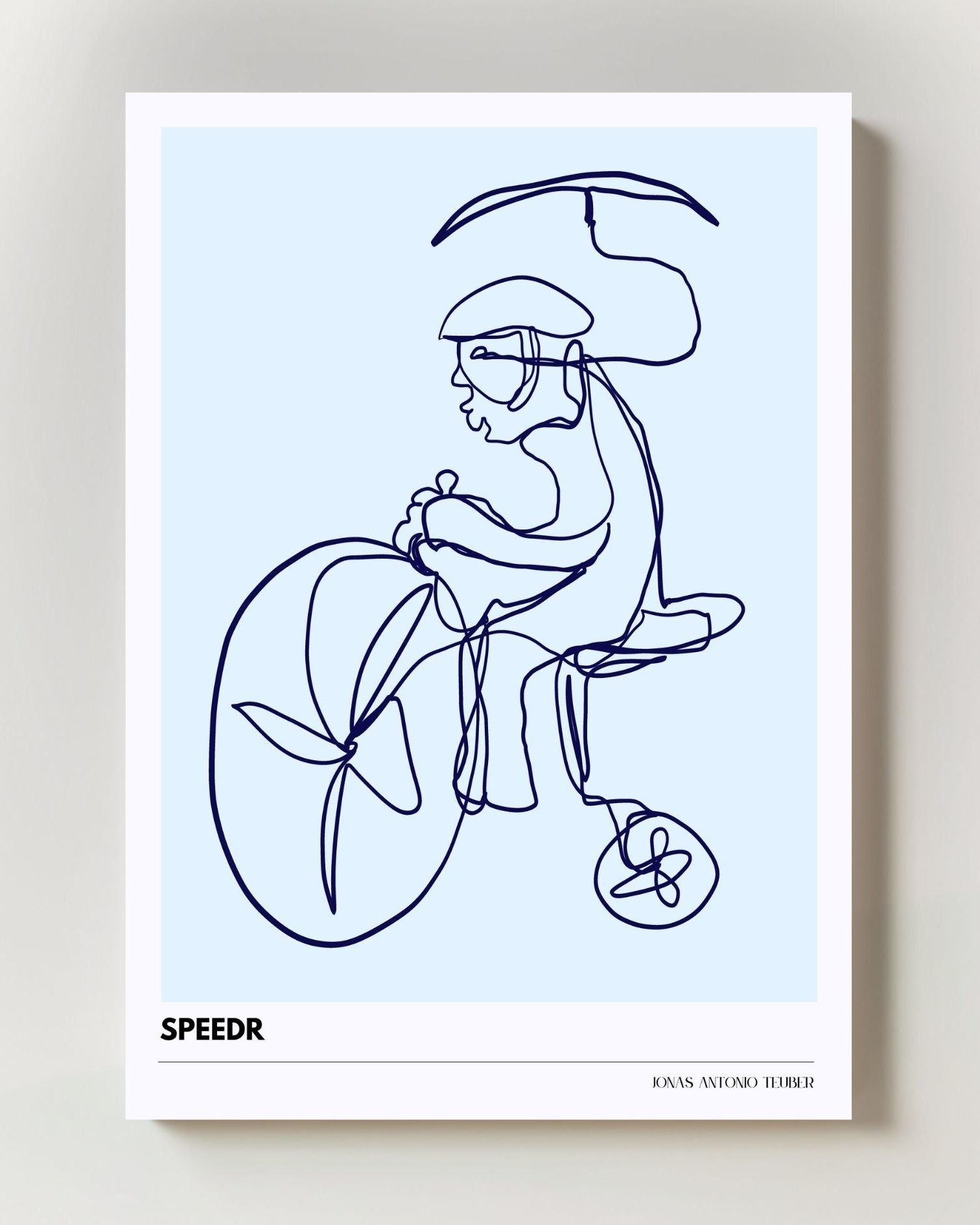 LB - Speeedr Poster – FineArt Wandbild, moderne Kunst & Fine Art Print von Spawnd, handgefertigt & Made in Germany