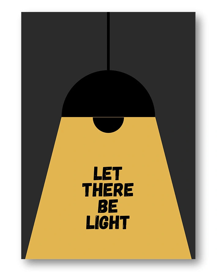 Let there be light Poster – FineArt Wandbild, moderne Kunst & Fine Art Print von Spawnd, handgefertigt & Made in Germany