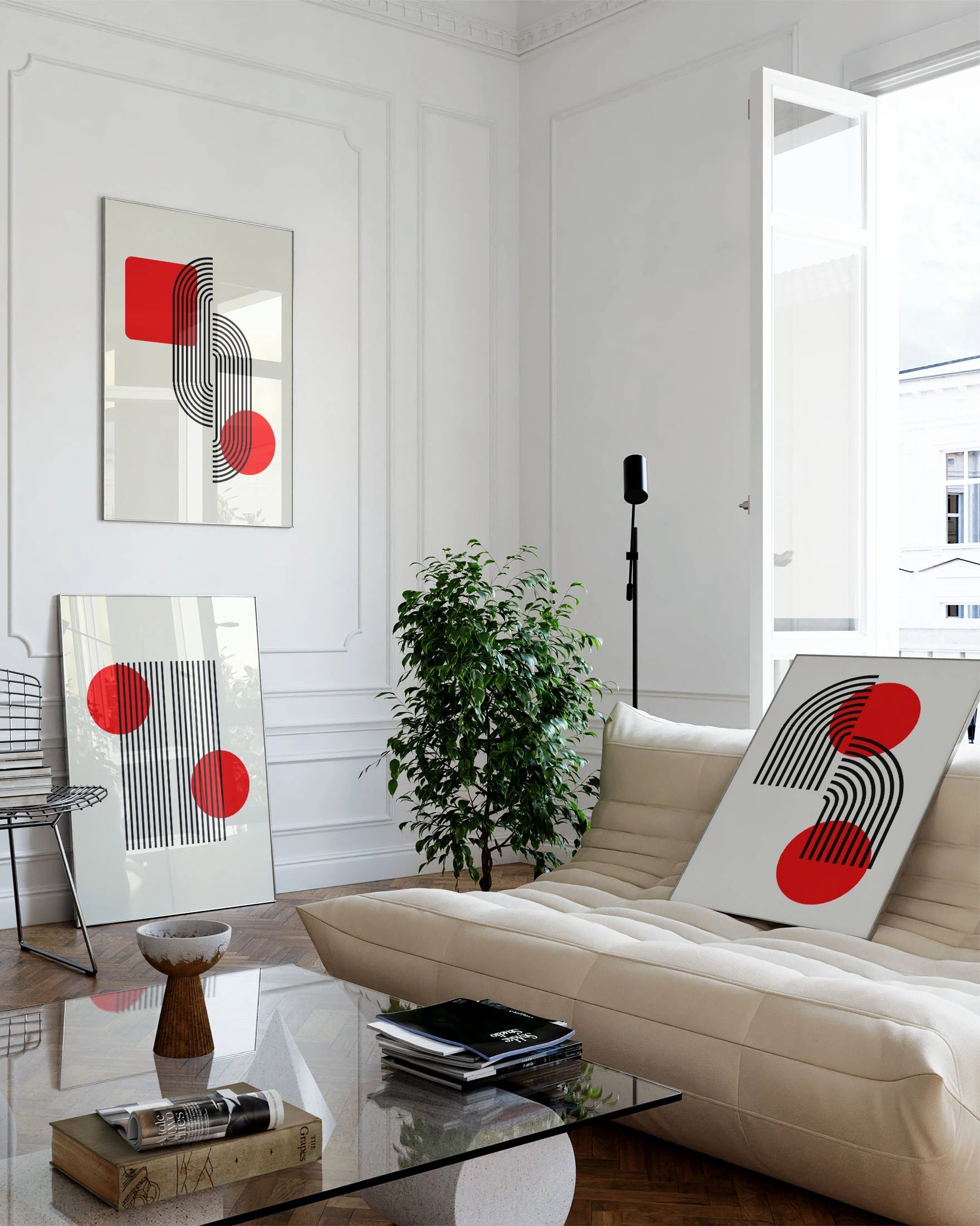 Line Balance Poster – FineArt Wandbild, moderne Kunst & Fine Art Print von Spawnd, handgefertigt & Made in Germany