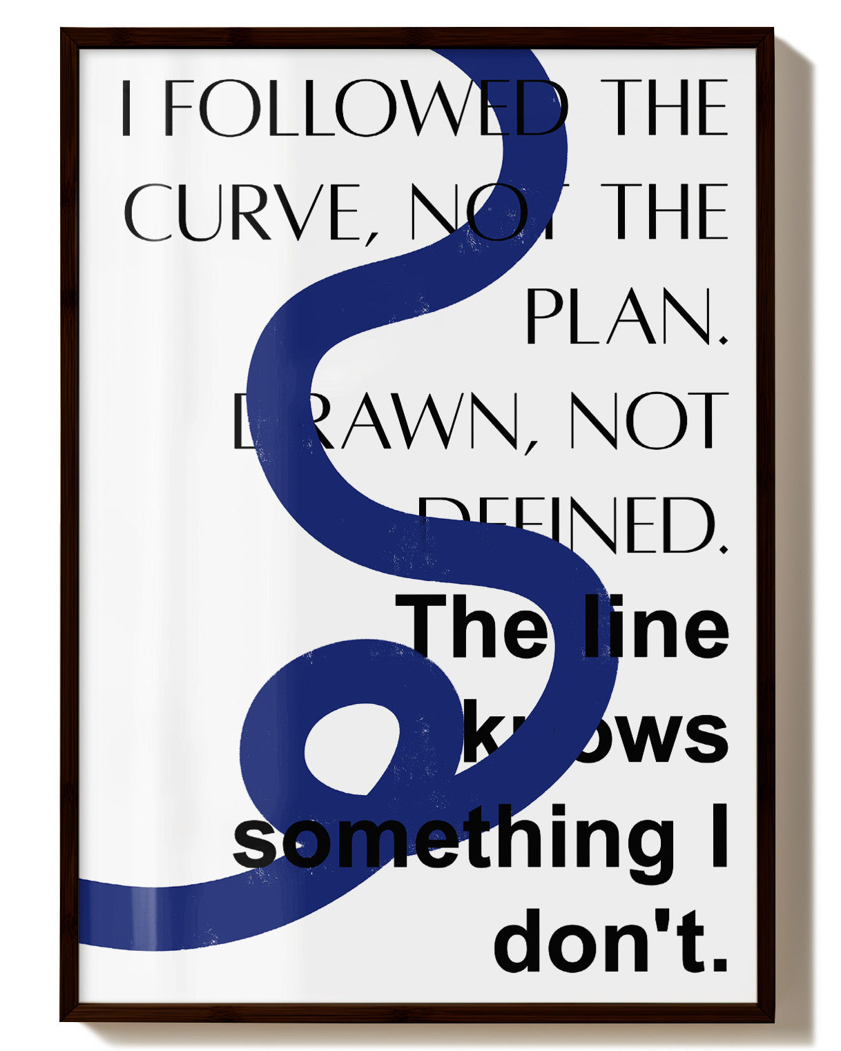 Line Poster – FineArt Wandbild, moderne Kunst & Fine Art Print von Spawnd, handgefertigt & Made in Germany