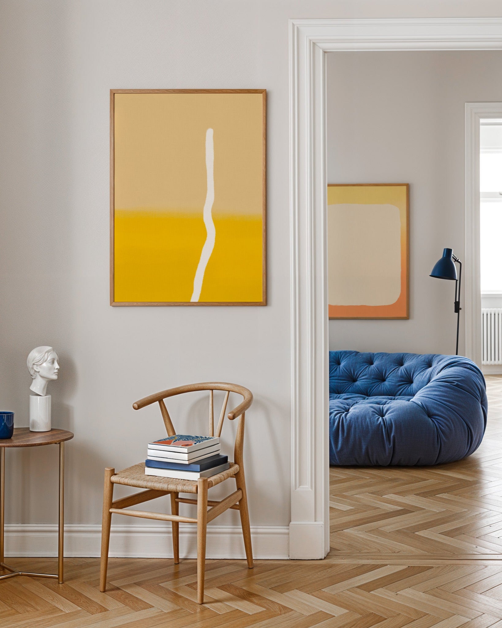 Linje Poster – FineArt Wandbild, moderne Kunst & Fine Art Print von Spawnd, handgefertigt & Made in Germany