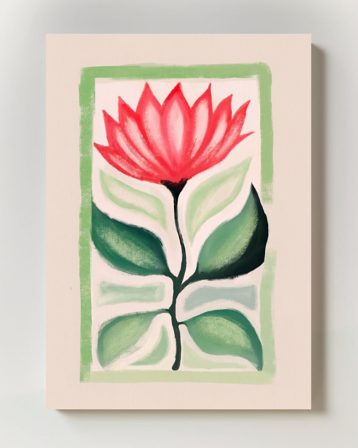 Lotus in Balance Poster – FineArt Wandbild, moderne Kunst & Fine Art Print von Spawnd, handgefertigt & Made in Germany