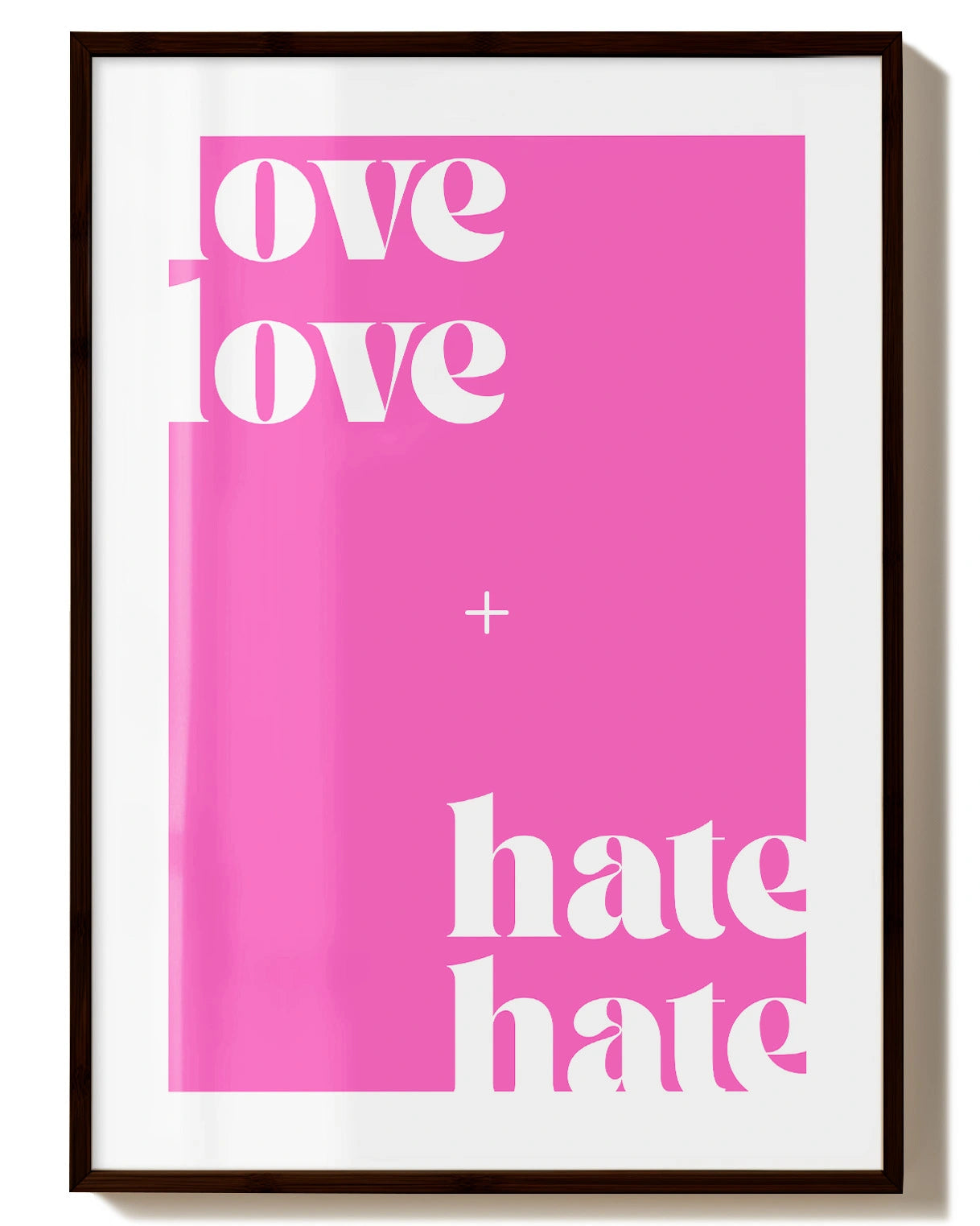 Love Love Poster – FineArt Wandbild, moderne Kunst & Fine Art Print von Spawnd, handgefertigt & Made in Germany