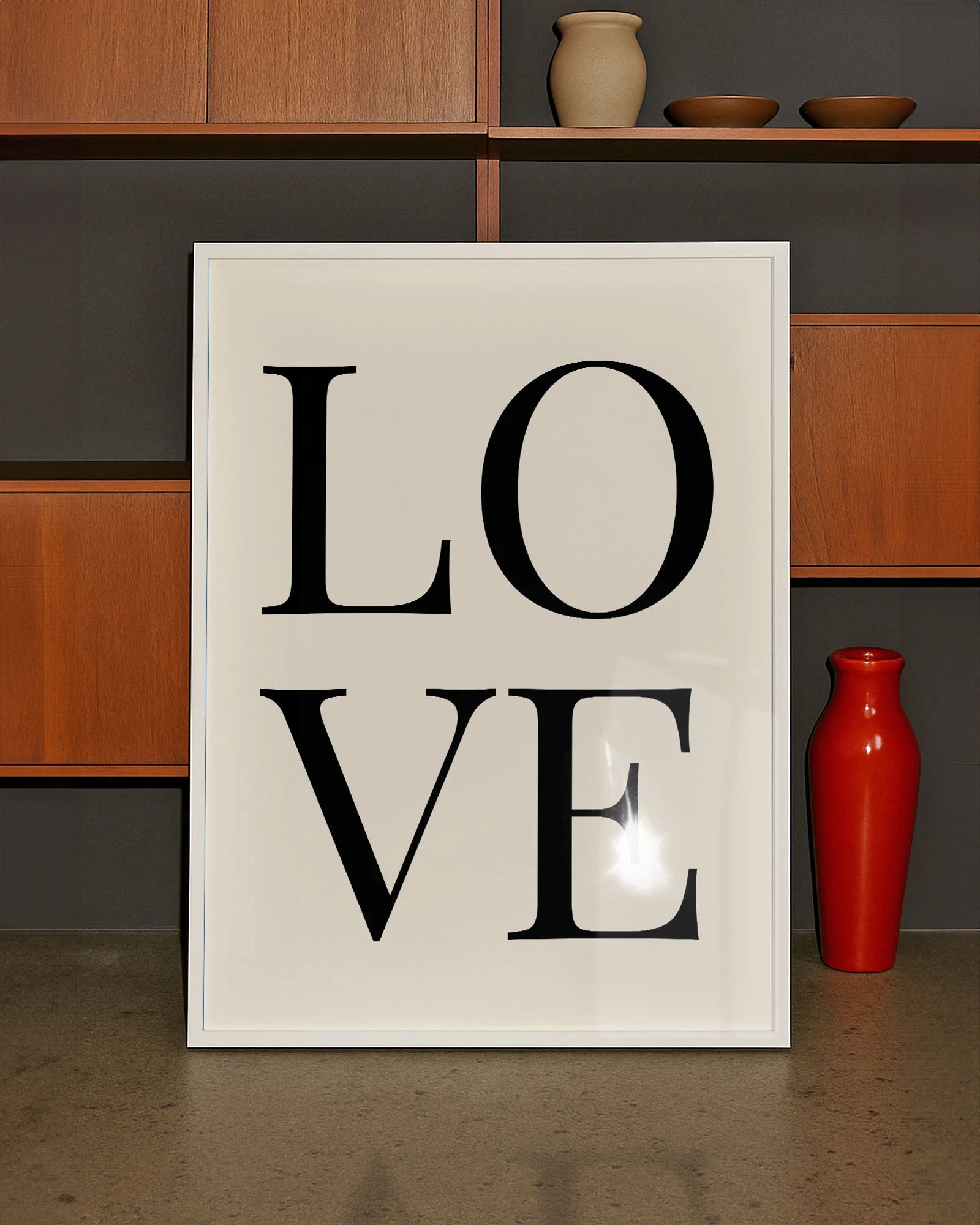 Love Poster – FineArt Wandbild, moderne Kunst & Fine Art Print von Spawnd, handgefertigt & Made in Germany