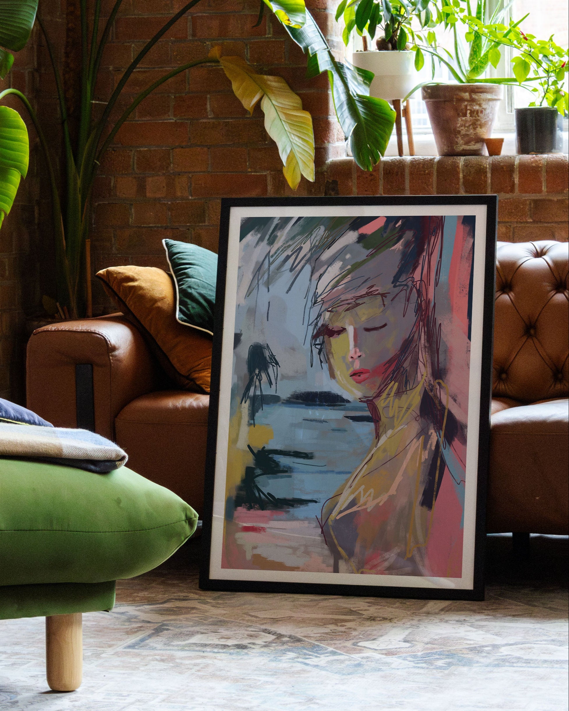 Low Tide, High Eyes Poster – FineArt Wandbild, moderne Kunst & Fine Art Print von Spawnd, handgefertigt & Made in Germany