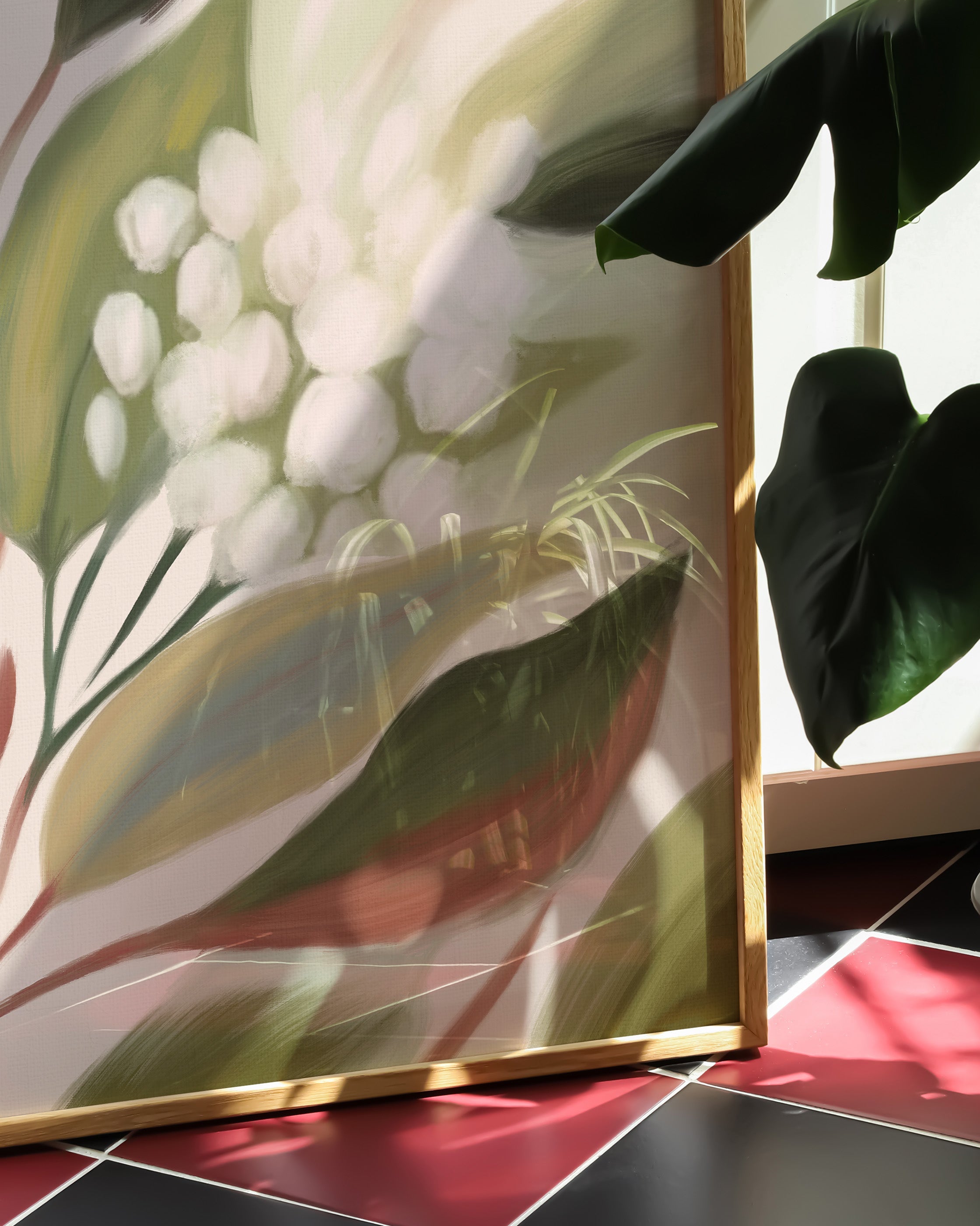 Lumière Feuillue Poster – FineArt Wandbild, moderne Kunst & Fine Art Print von Spawnd, handgefertigt & Made in Germany