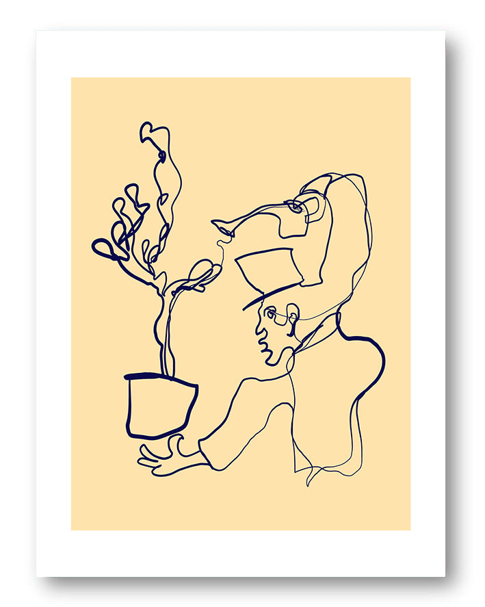 Magic Planto Poster – FineArt Wandbild, moderne Kunst & Fine Art Print von Spawnd, handgefertigt & Made in Germany