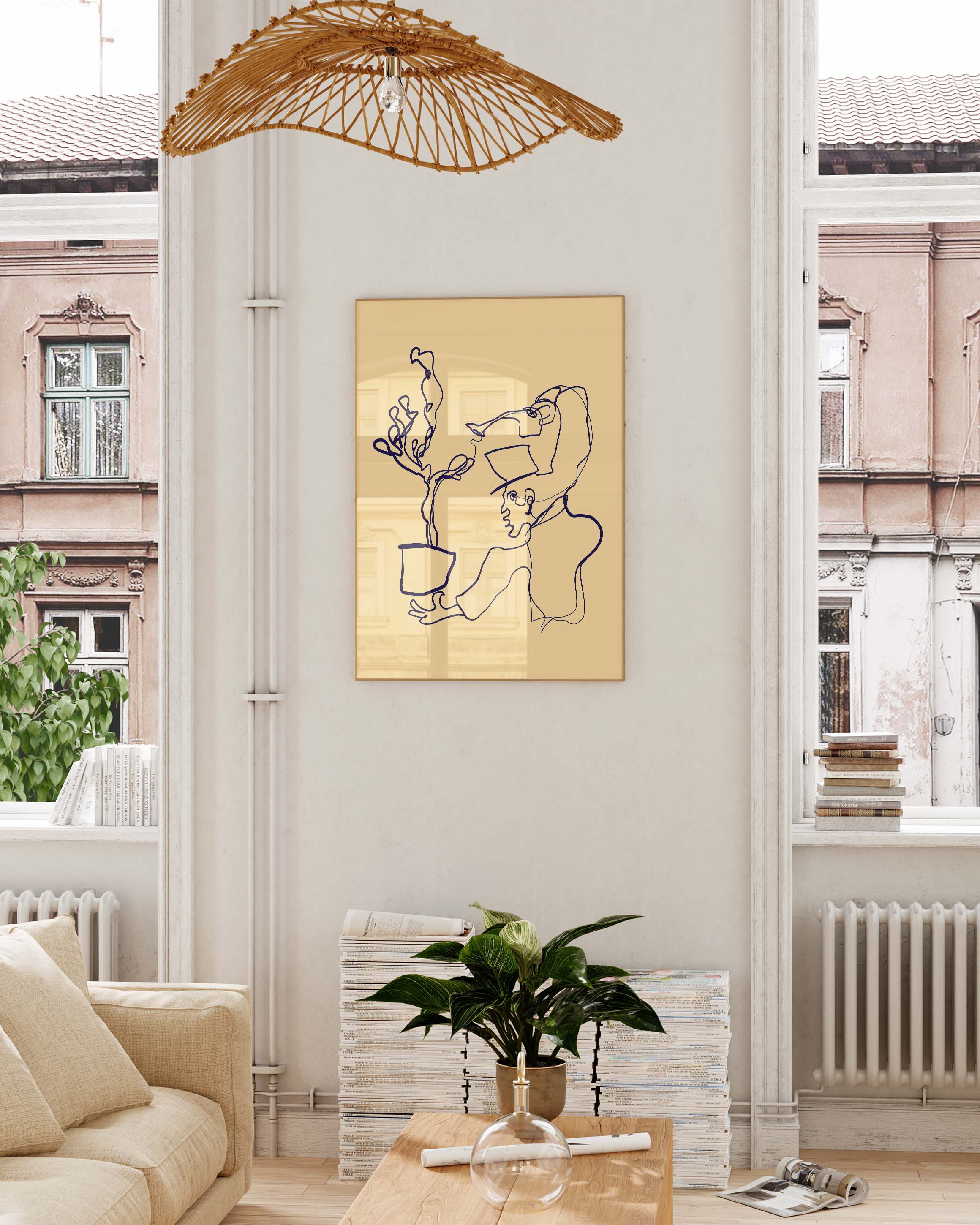 Magic Planto Poster – FineArt Wandbild, moderne Kunst & Fine Art Print von Spawnd, handgefertigt & Made in Germany