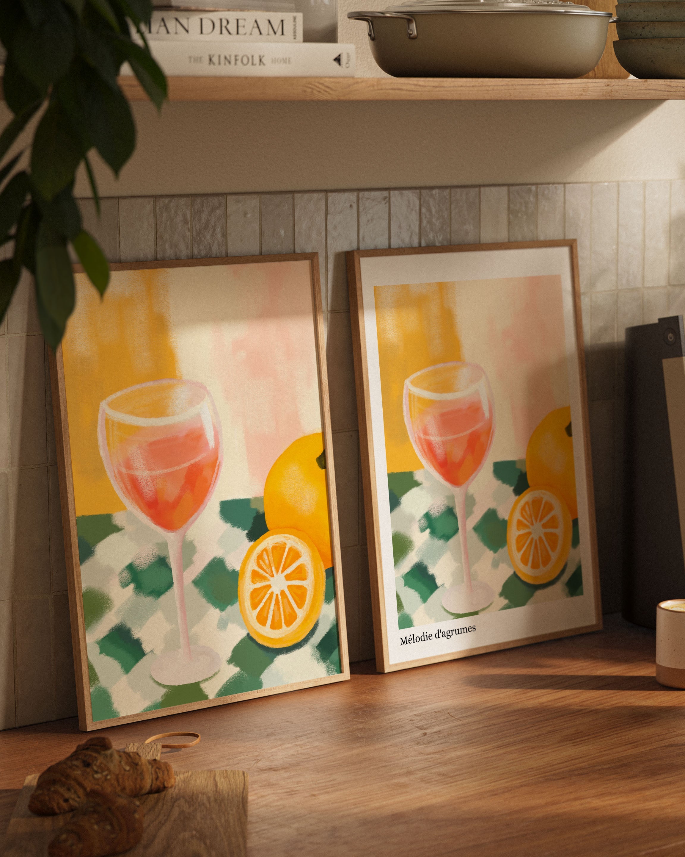 Mélodie d'agrumes Poster – FineArt Wandbild, moderne Kunst & Fine Art Print von Spawnd, handgefertigt & Made in Germany