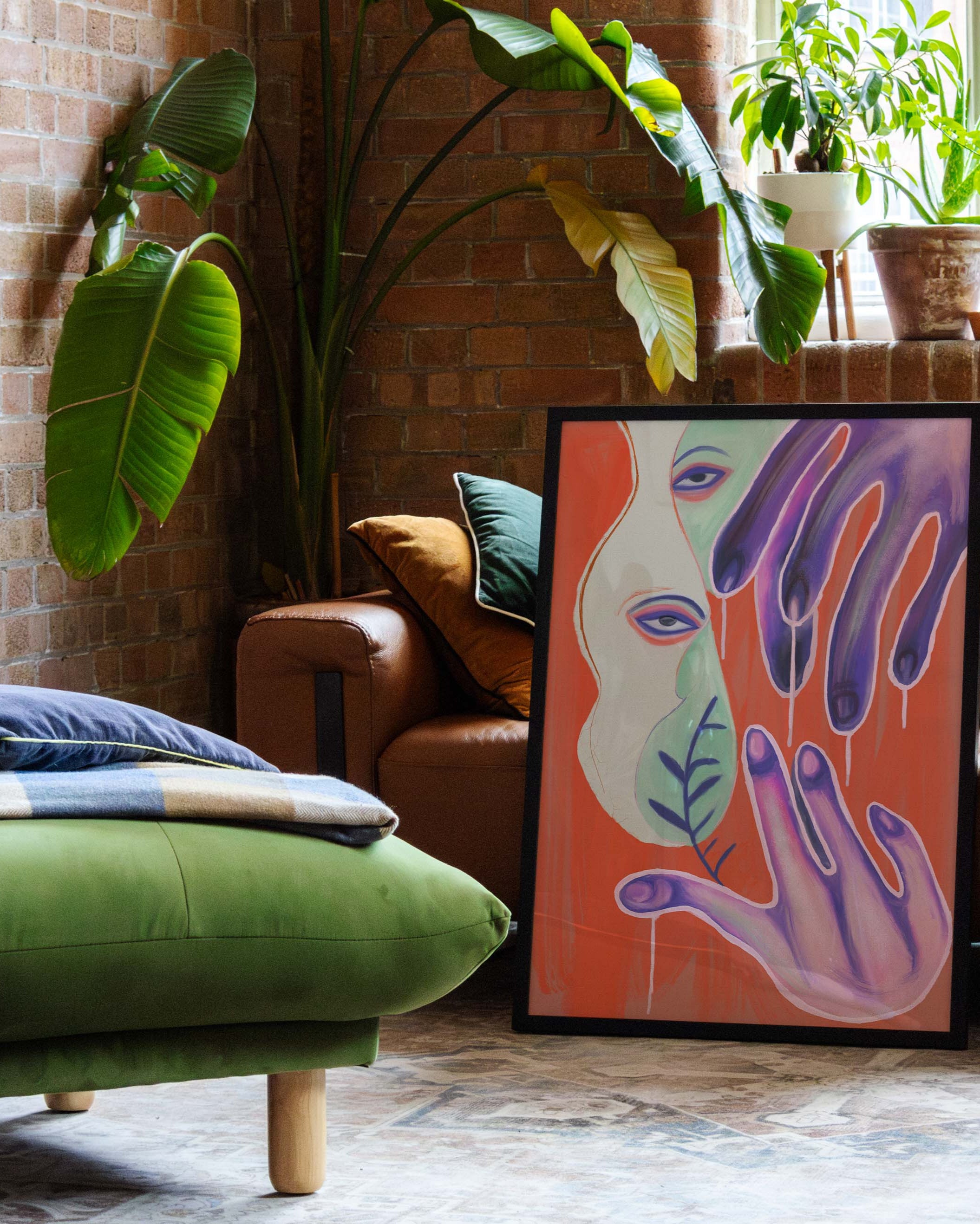 Melting Touch Poster – FineArt Wandbild, moderne Kunst & Fine Art Print von Spawnd, handgefertigt & Made in Germany
