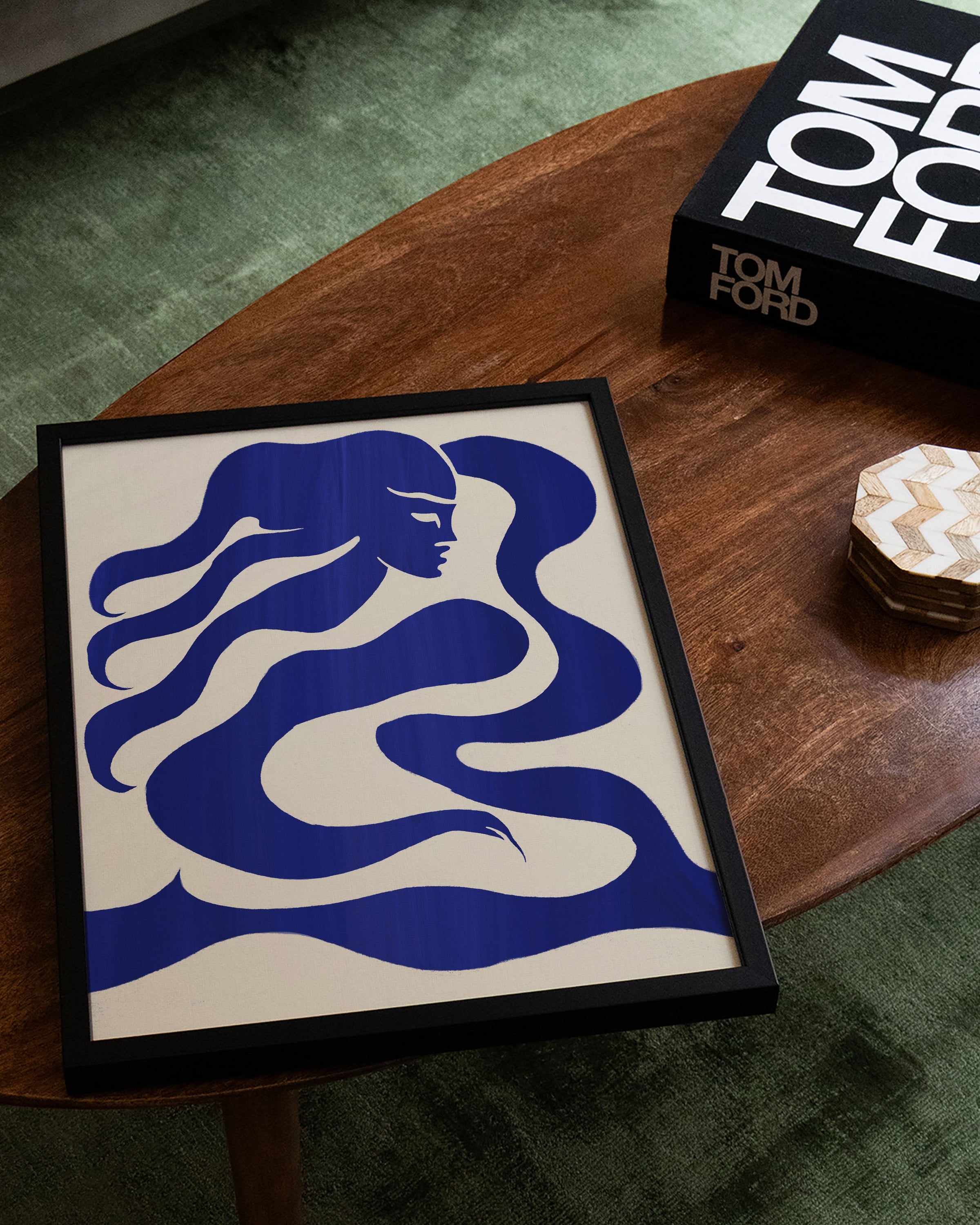 Mermaid Poster – FineArt Wandbild, moderne Kunst & Fine Art Print von Spawnd, handgefertigt & Made in Germany