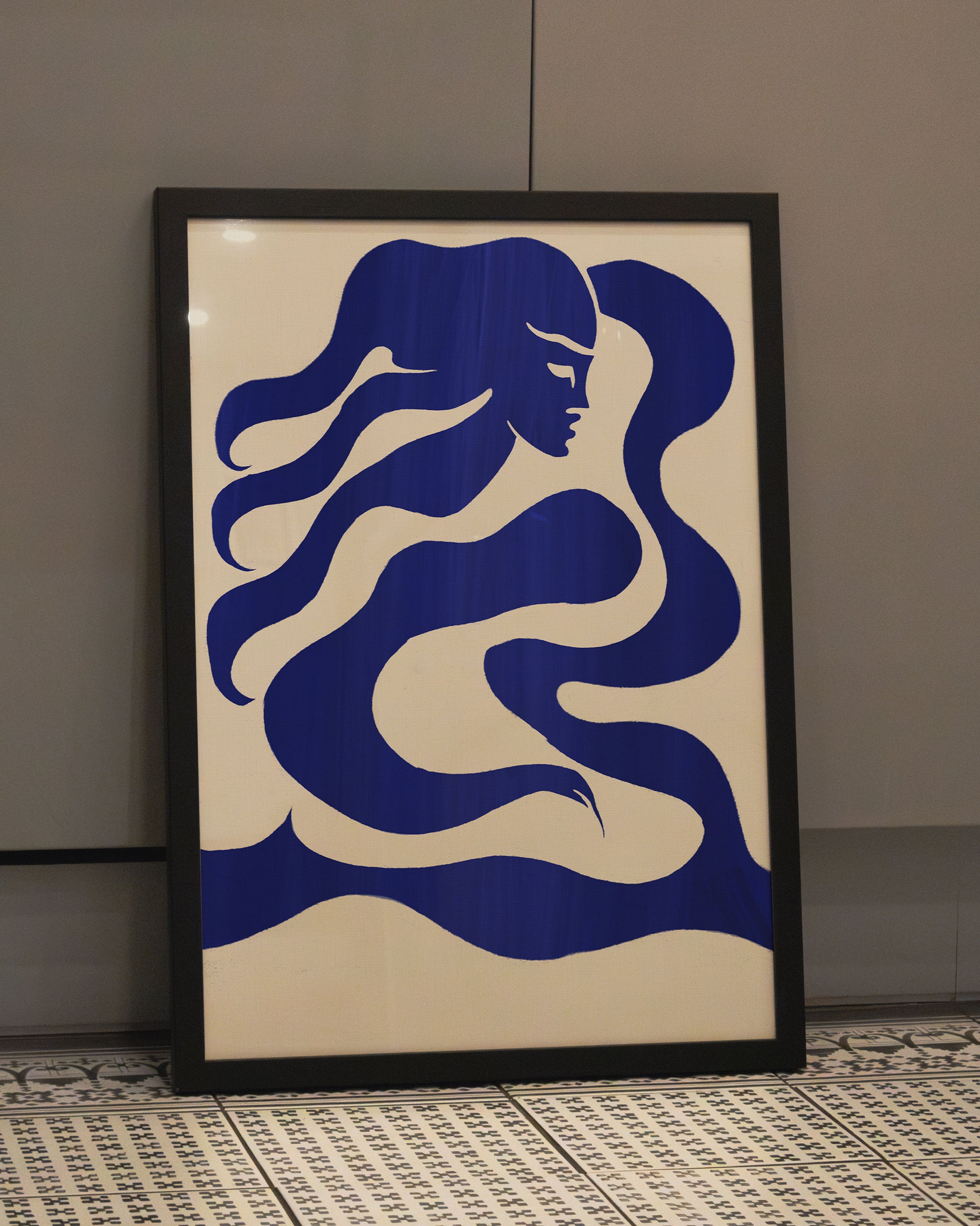 Mermaid Poster – FineArt Wandbild, moderne Kunst & Fine Art Print von Spawnd, handgefertigt & Made in Germany