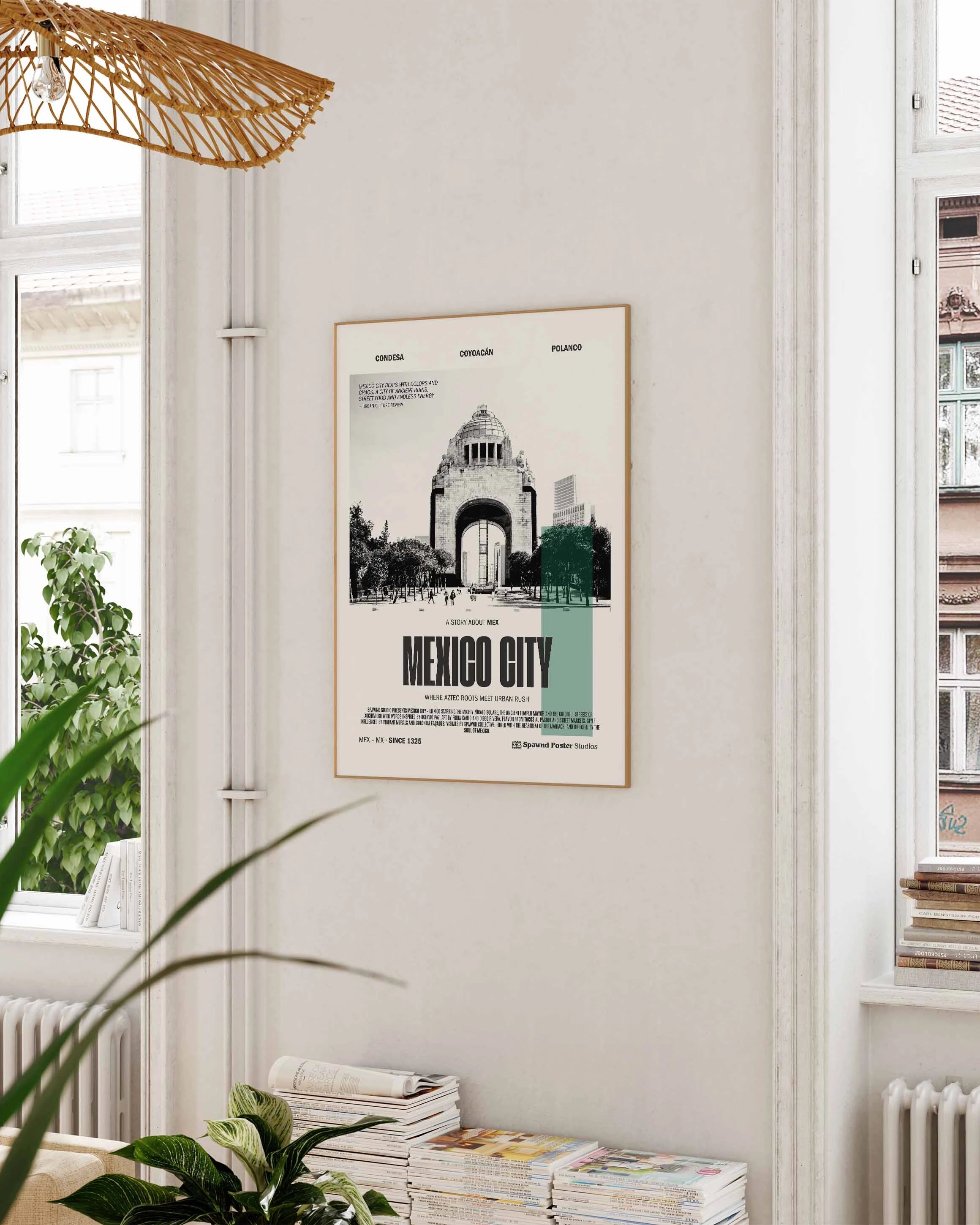 Mexico City Poster – FineArt Wandbild, moderne Kunst & Fine Art Print von Spawnd, handgefertigt & Made in Germany