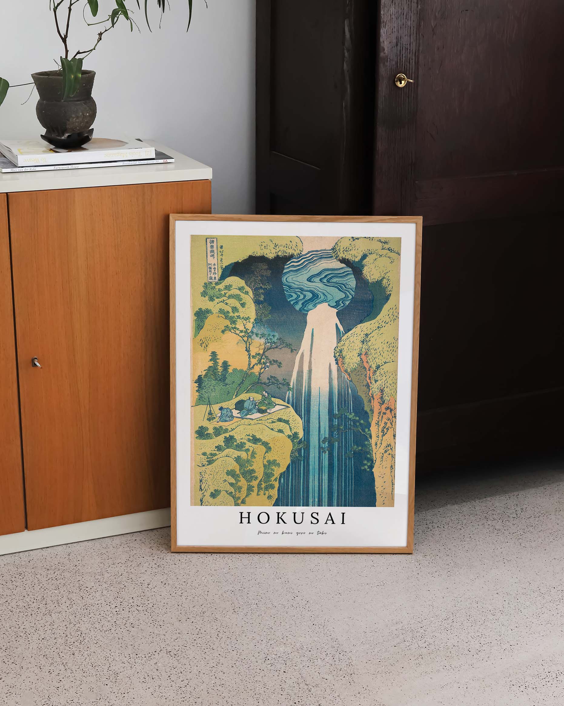 Mino no kuni yōrō no taki Poster – FineArt Wandbild, moderne Kunst & Fine Art Print von Spawnd, handgefertigt & Made in Germany