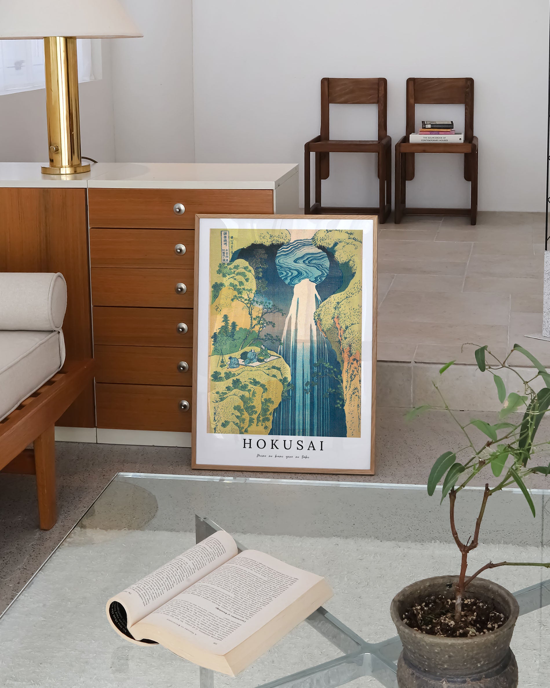 Mino no kuni yōrō no taki Poster – FineArt Wandbild, moderne Kunst & Fine Art Print von Spawnd, handgefertigt & Made in Germany