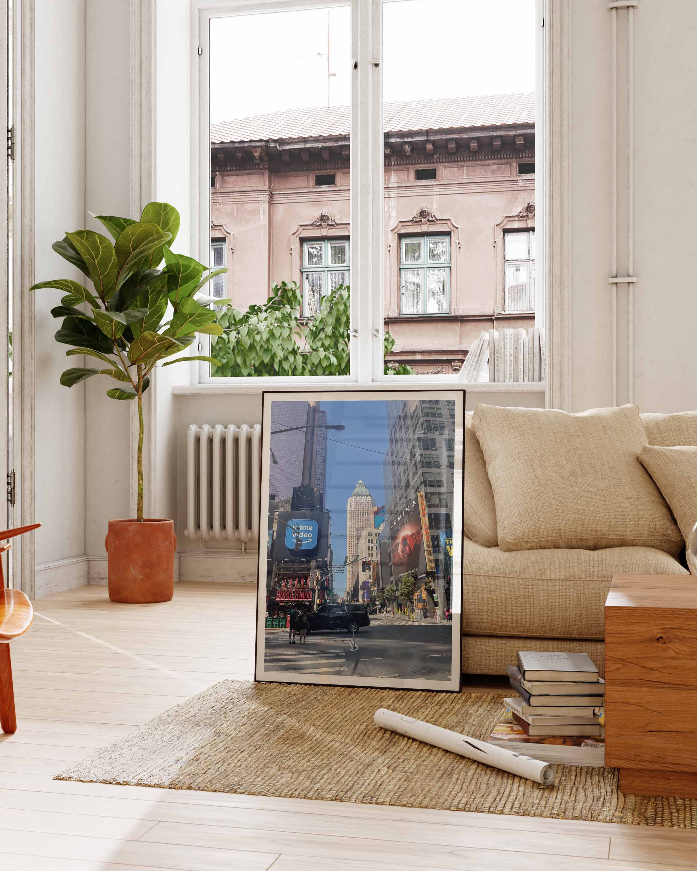 New York September 2024 Poster – FineArt Wandbild, moderne Kunst & Fine Art Print von Spawnd, handgefertigt & Made in Germany