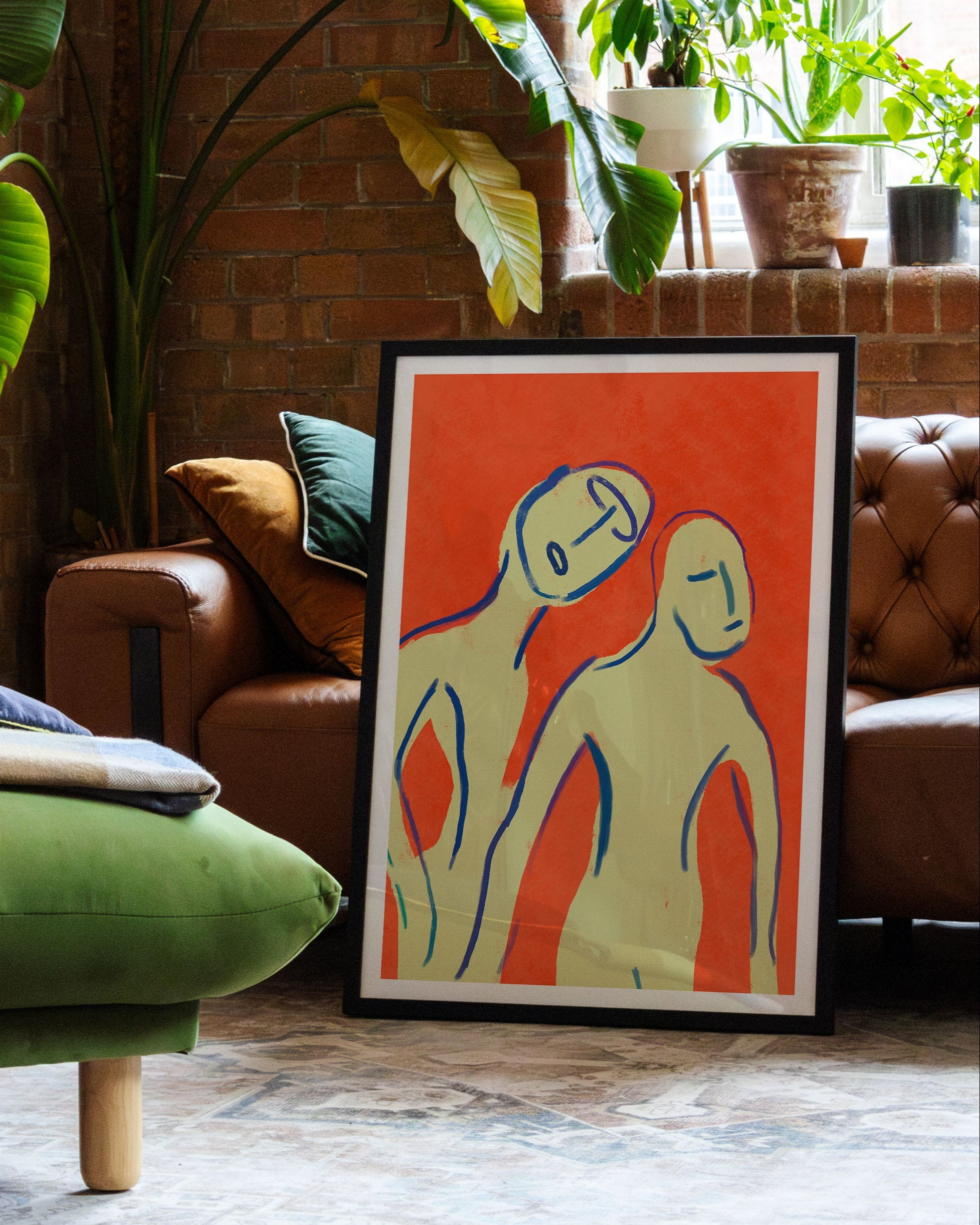 Together Poster – FineArt Wandbild, moderne Kunst & Fine Art Print von Spawnd, handgefertigt & Made in Germany