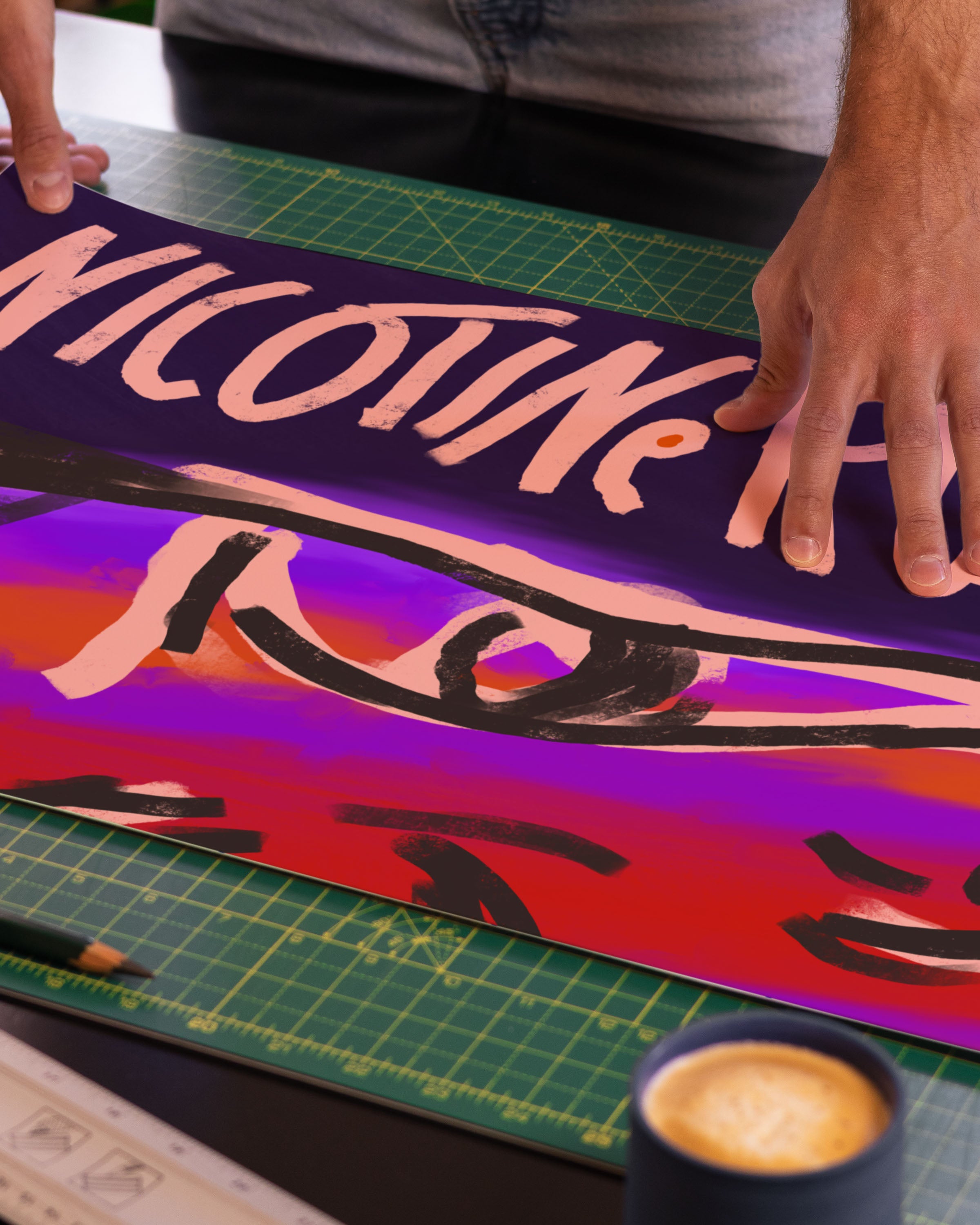 Nicotine Cloud Poster – FineArt Wandbild, moderne Kunst & Fine Art Print von Spawnd, handgefertigt & Made in Germany