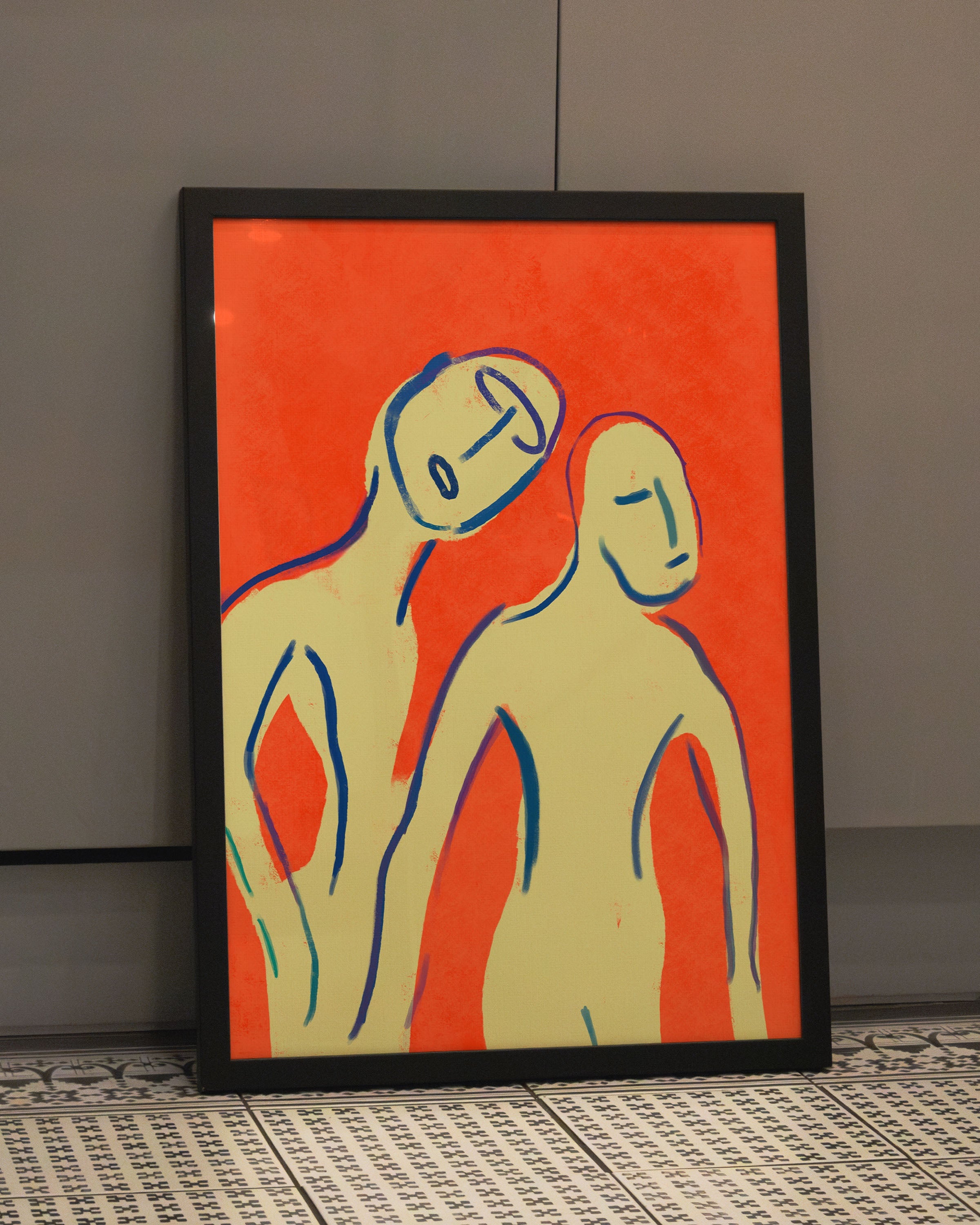 Together Poster – FineArt Wandbild, moderne Kunst & Fine Art Print von Spawnd, handgefertigt & Made in Germany