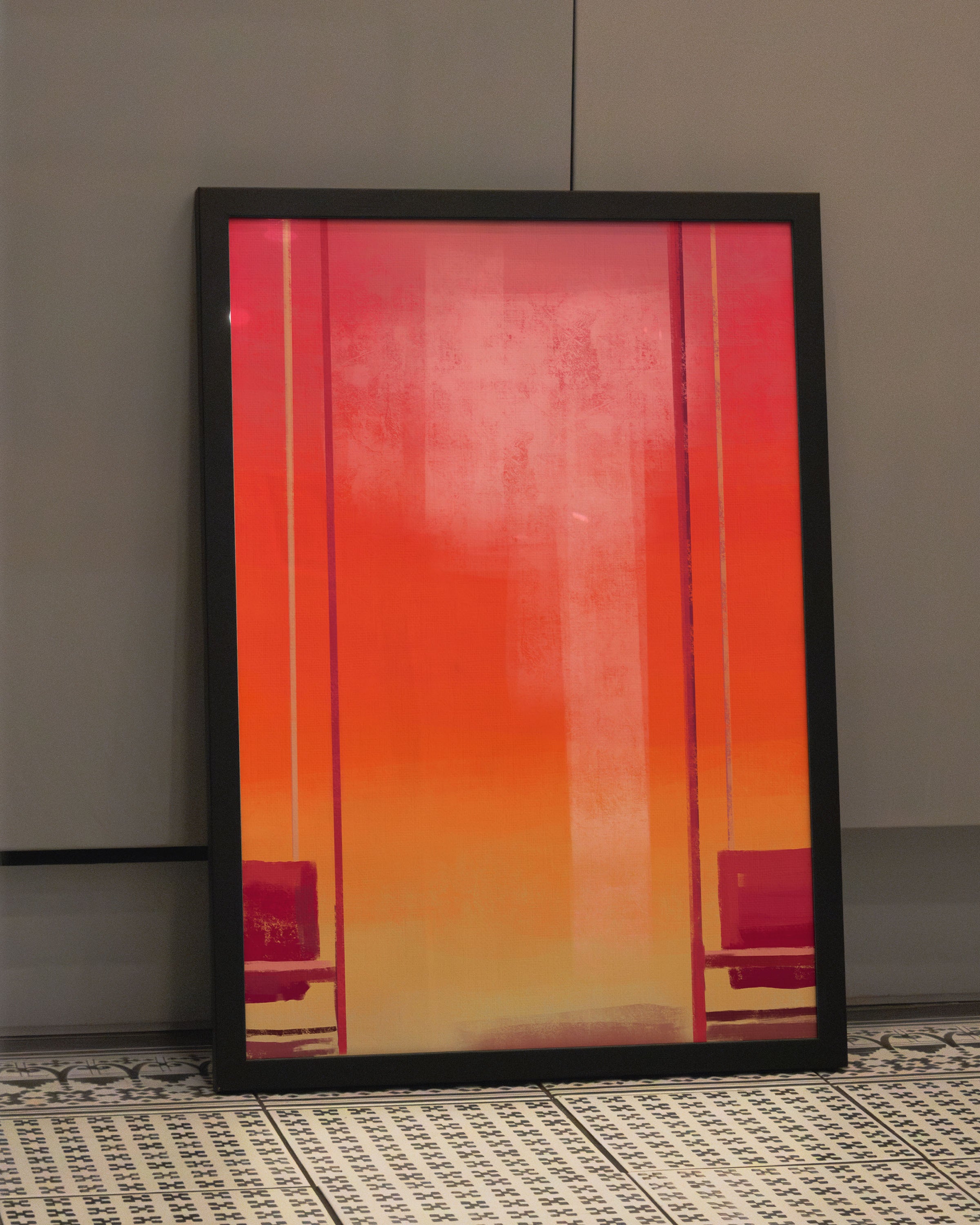 Waiting Poster – FineArt Wandbild, moderne Kunst & Fine Art Print von Spawnd, handgefertigt & Made in Germany