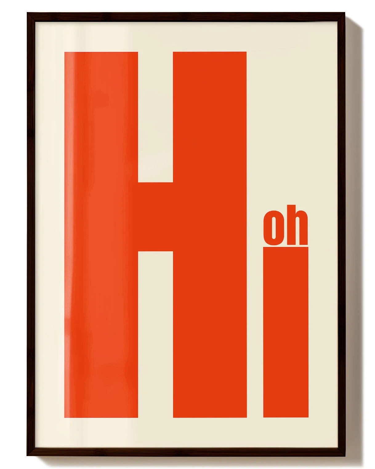 Oh, Hi Poster – FineArt Wandbild, moderne Kunst & Fine Art Print von Spawnd, handgefertigt & Made in Germany