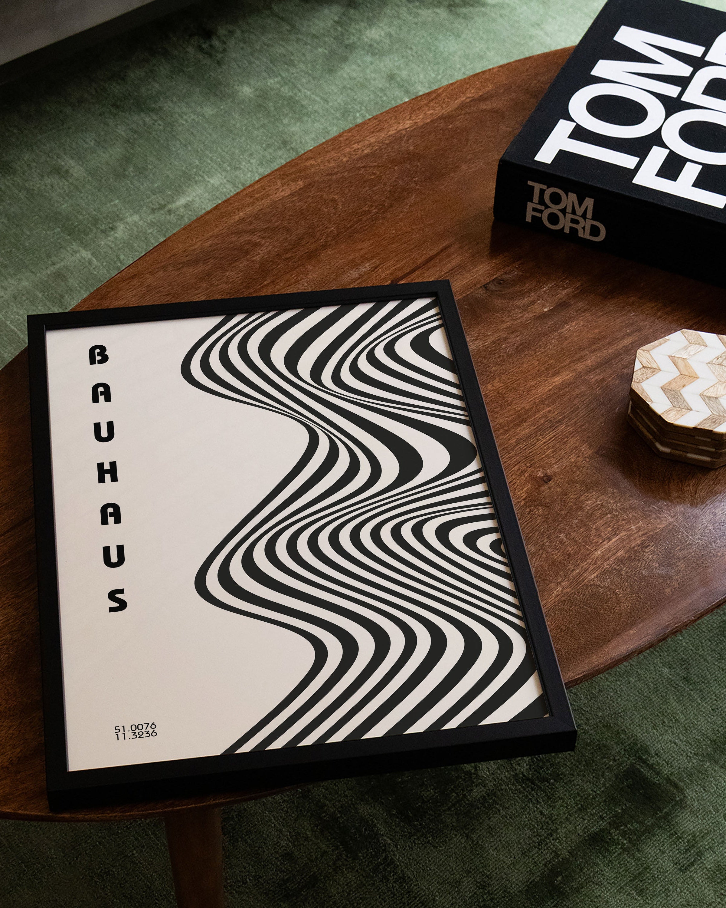 Optik 51.0076° Poster – FineArt Wandbild, moderne Kunst & Fine Art Print von Spawnd, handgefertigt & Made in Germany