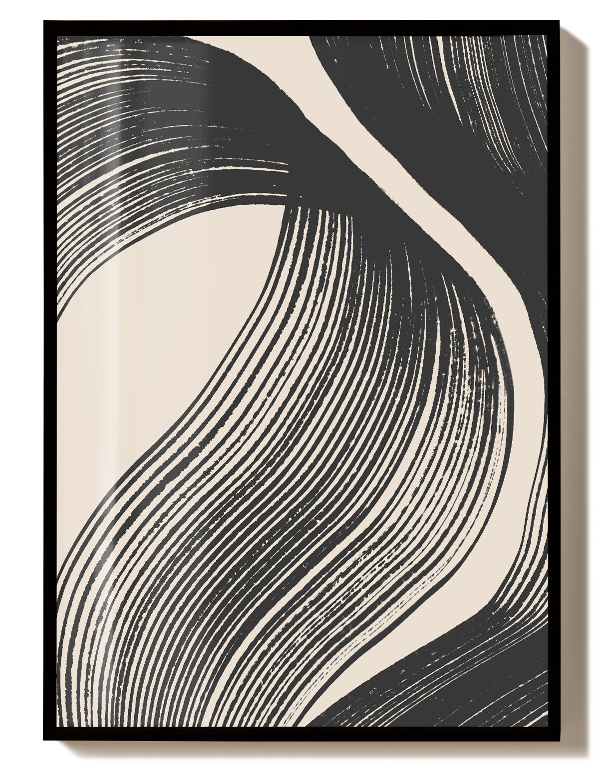 Organische Linien Poster – Organische Linienbewegung Poster – FineArt Wandbild, moderne Kunst & Fine Art Print von Spawnd, handgefertigt & Made in Germany