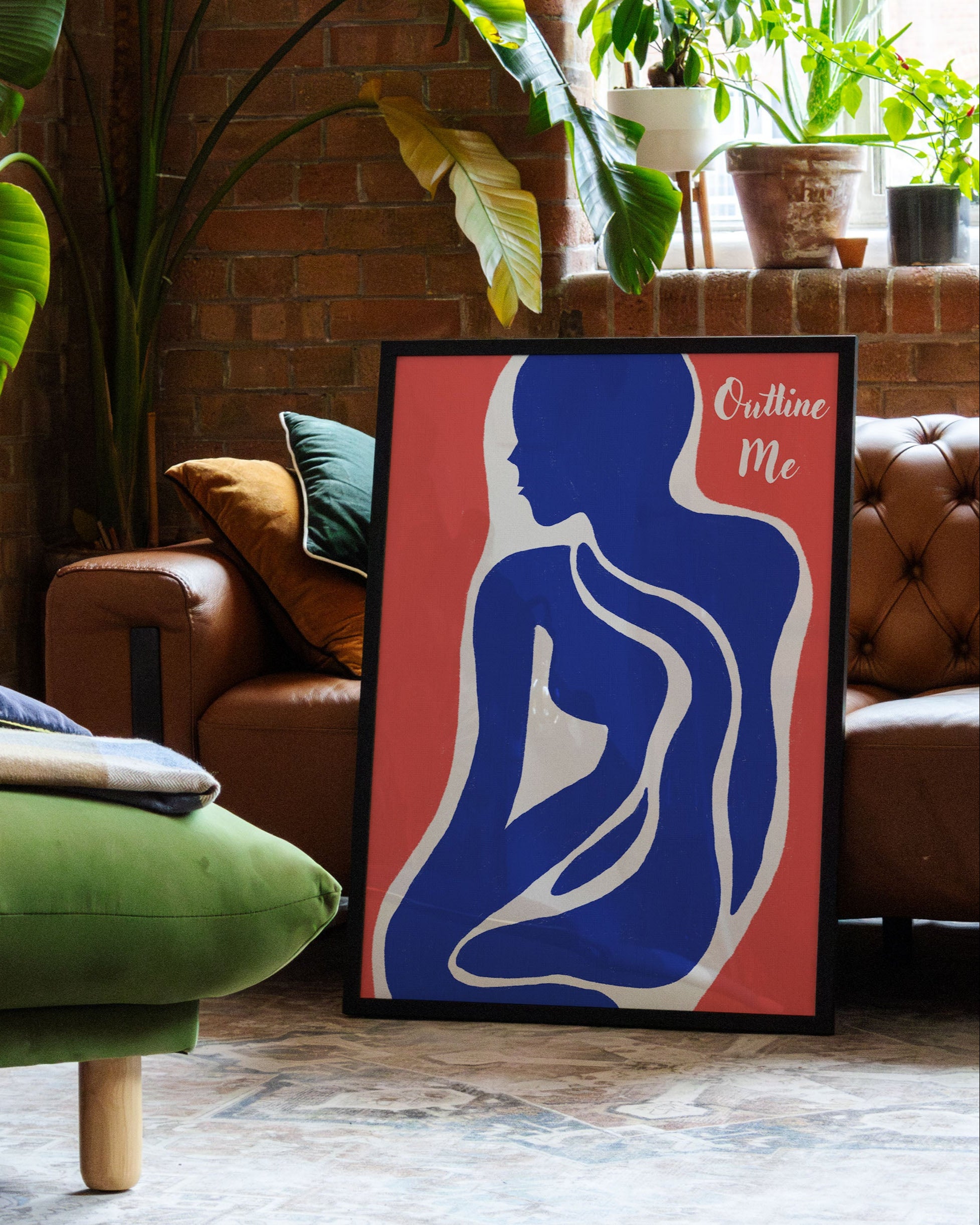 Outline Me Poster – FineArt Wandbild, moderne Kunst & Fine Art Print von Spawnd, handgefertigt & Made in Germany