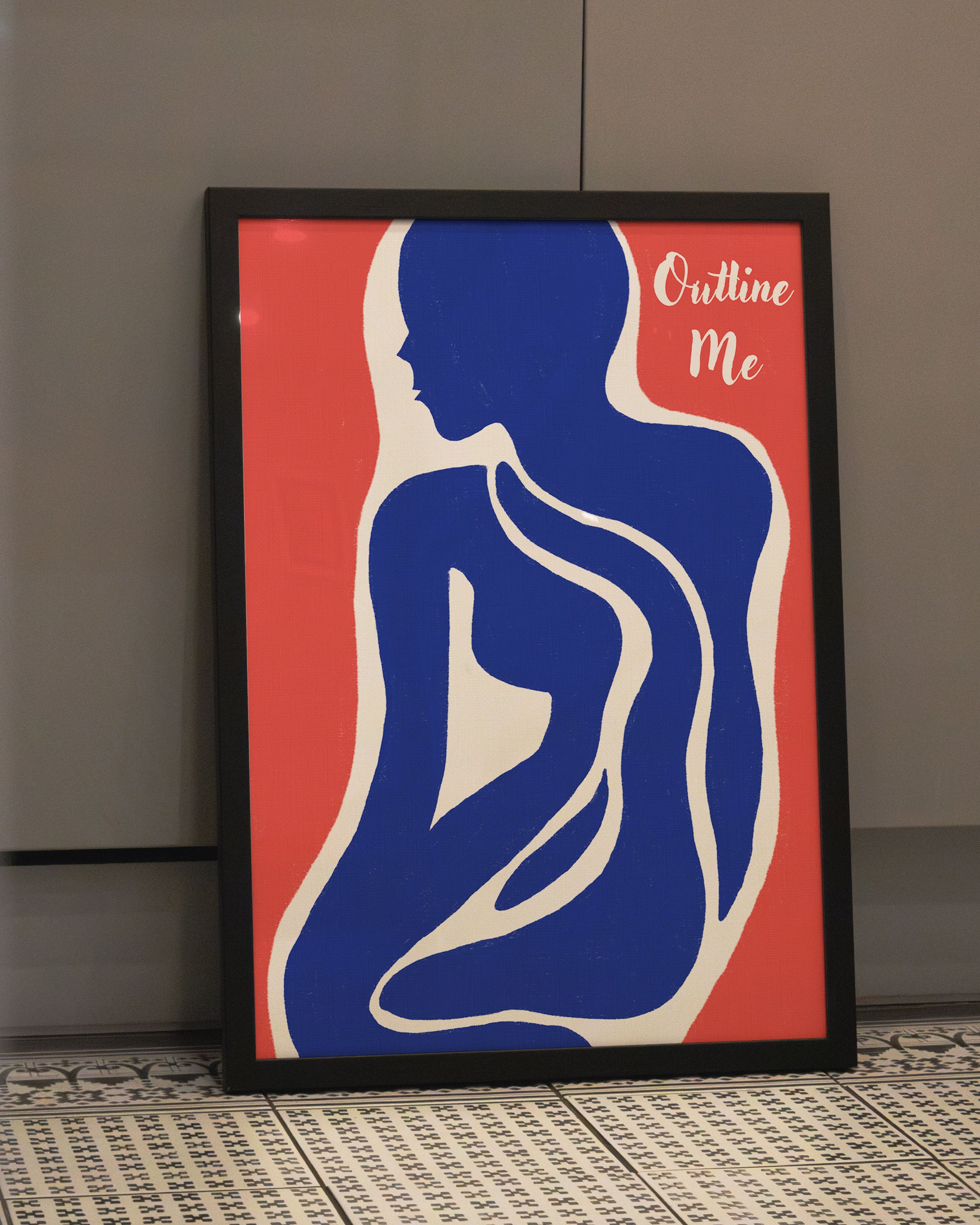 Outline Me Poster – FineArt Wandbild, moderne Kunst & Fine Art Print von Spawnd, handgefertigt & Made in Germany