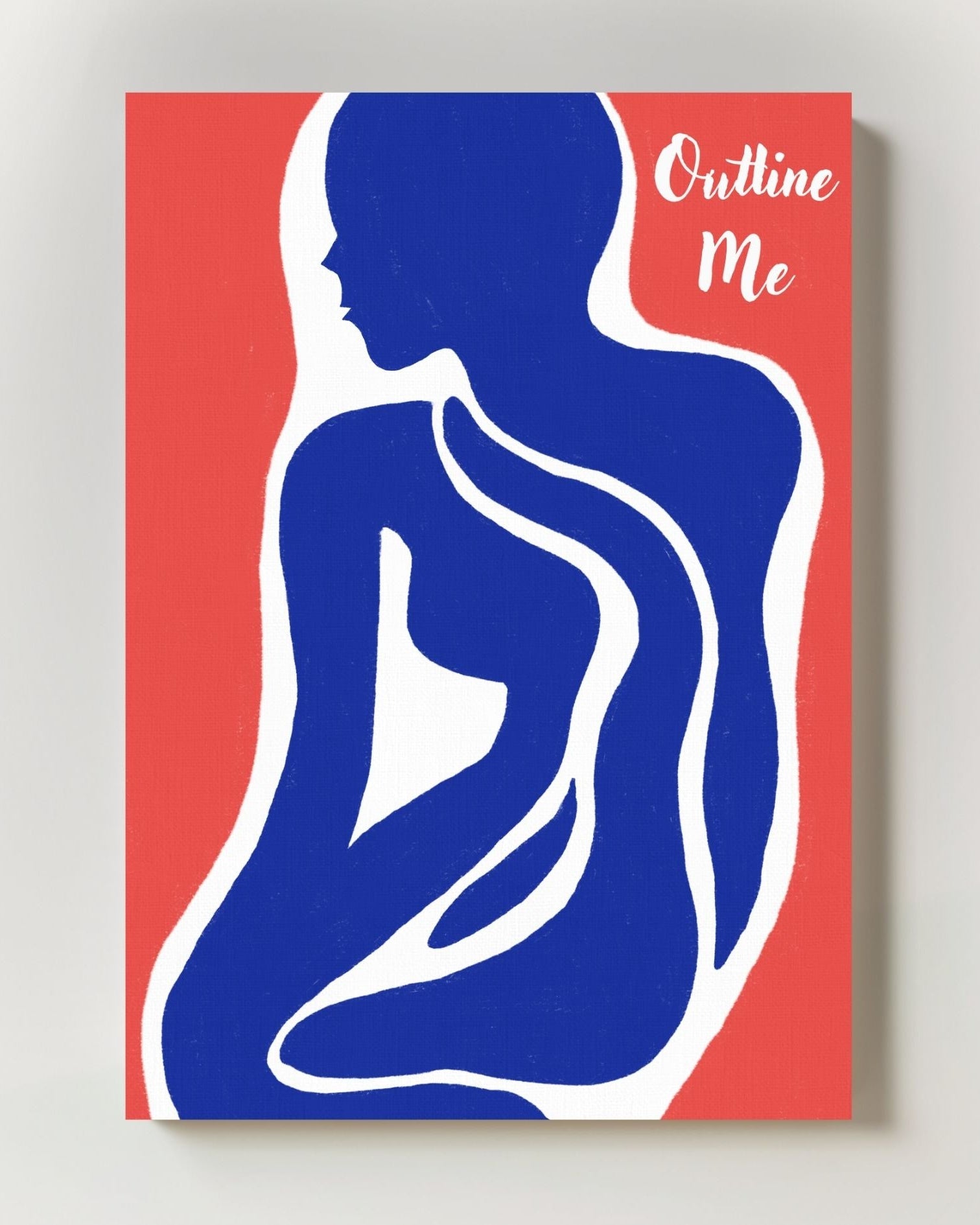 Outline Me Poster – FineArt Wandbild, moderne Kunst & Fine Art Print von Spawnd, handgefertigt & Made in Germany