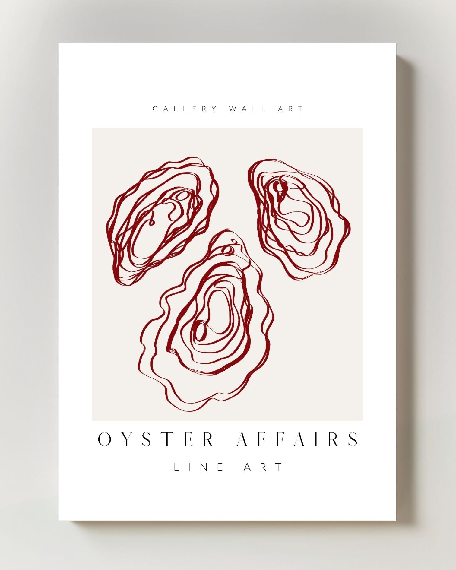 Oyster Affairs Poster – FineArt Wandbild, moderne Kunst & Fine Art Print von Spawnd, handgefertigt & Made in Germany