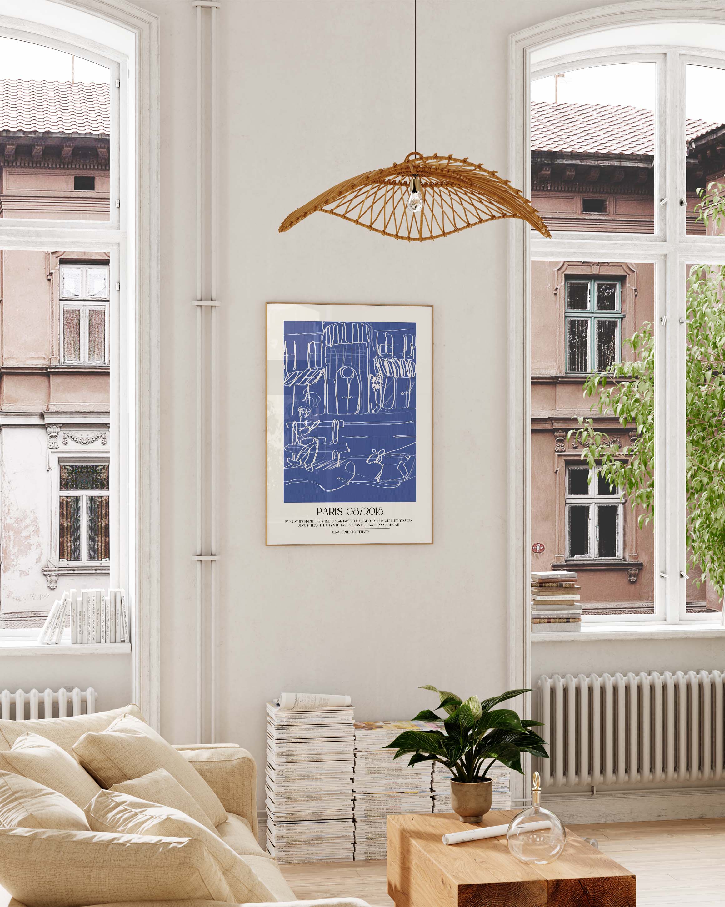 Paris Poster – FineArt Wandbild, moderne Kunst & Fine Art Print von Spawnd, handgefertigt & Made in Germany